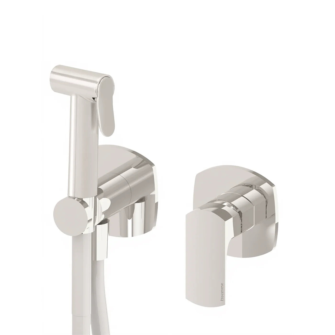 Mitigeur à encastrer avec douchette WC - Treemme Albatros - RWIT 4CD4 CC 05 - Blanc opaque (BB)