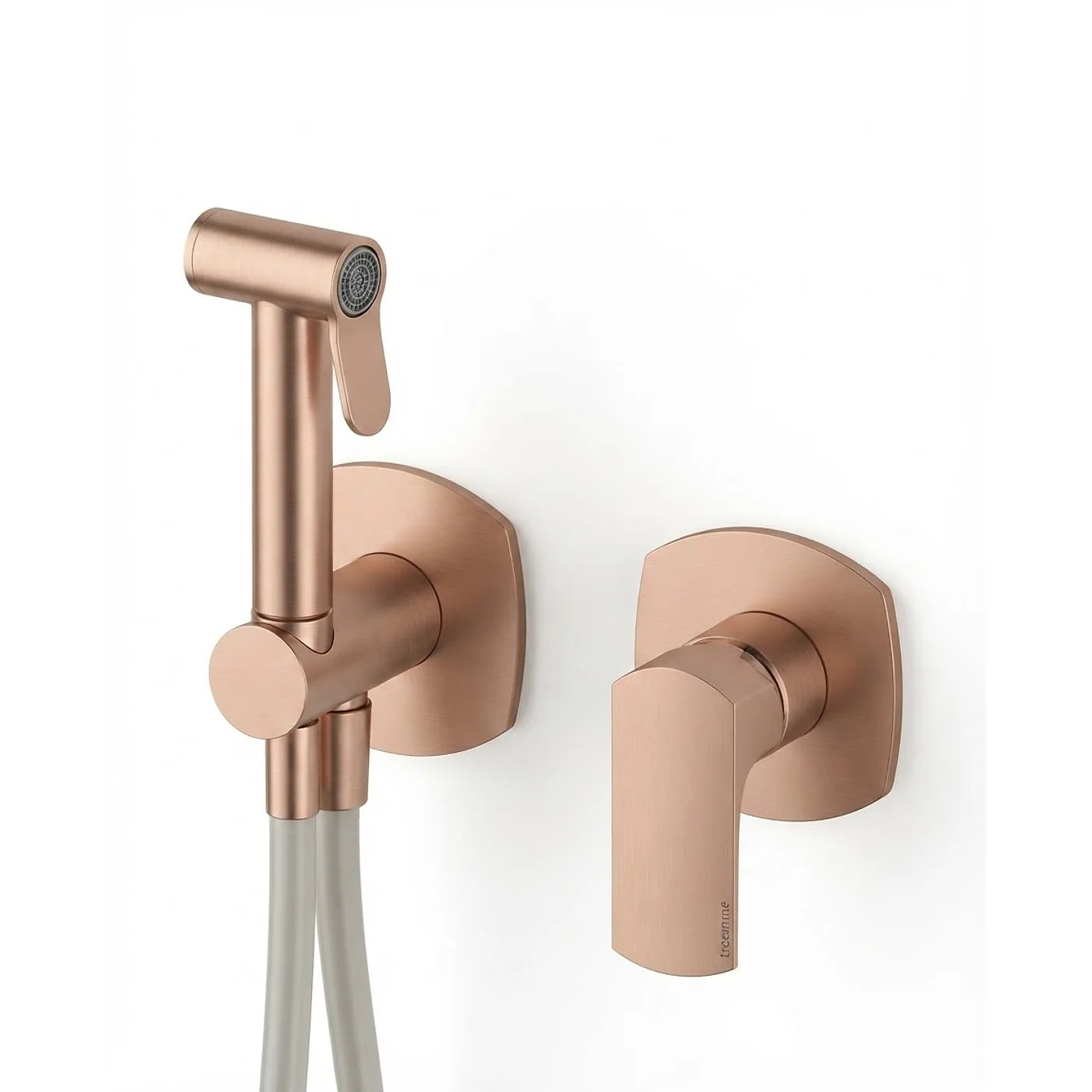 Mitigeur à encastrer avec douchette WC - Treemme Albatros - RWIT 4CD4 CC 05 - Or rose brossé (SZ)