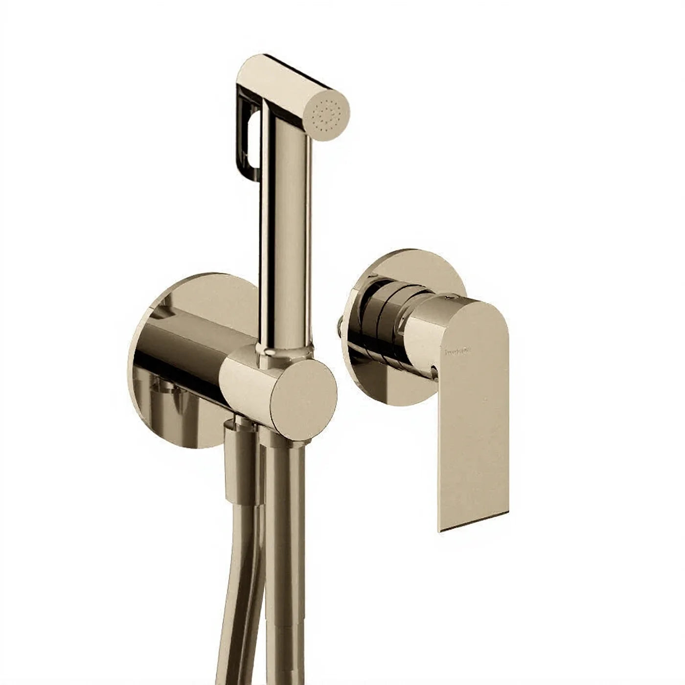 Mitigeur à encastrer avec douchette WC - Treemme Bamboo - RWIT 50D4 CC 30 - Nickel brossé (NF)