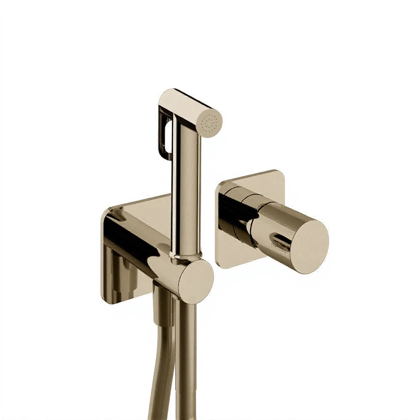 Mitigeur à encastrer avec douchette WC - Treemme Nanotech - RWIT 54D4 CC 30 - Nickel brossé (NF)