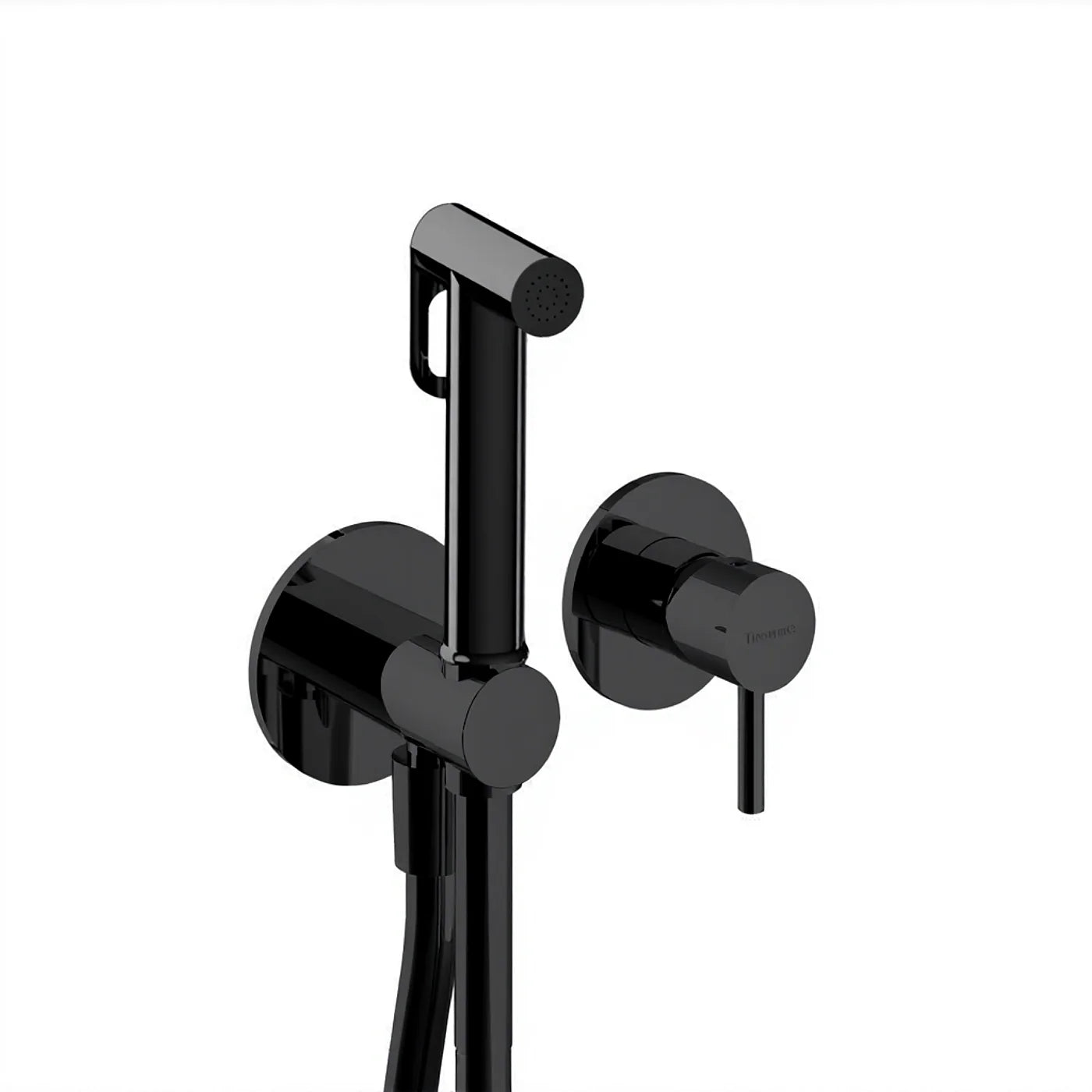 Mitigeur à encastrer avec douchette WC - Treemme X-change mono - RWIT 58D4 CC 30 - Noir opaque (NN)