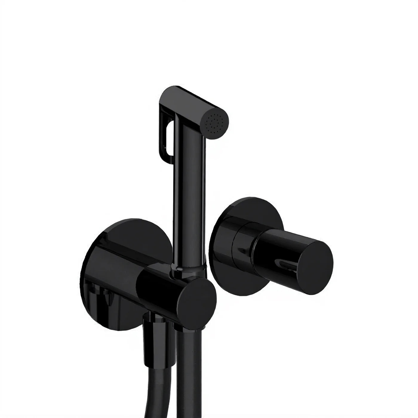 Mitigeur à encastrer avec douchette WC - Treemme T30 - RWIT 5BD4 CC 30 - Noir opaque (NN)