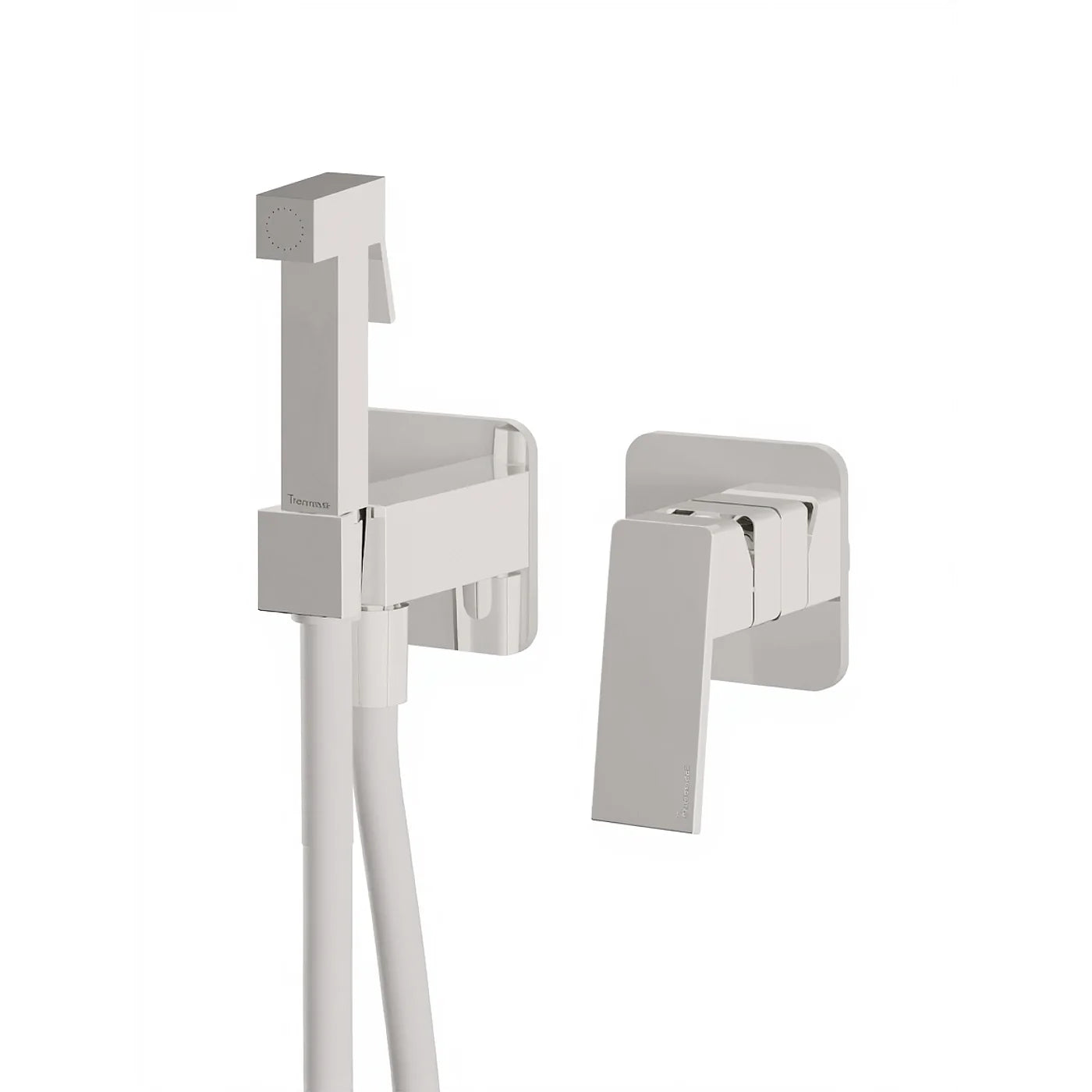 Mitigeur à encastrer avec douchette WC - Treemme PA36 - RWIT 8BD4 CC 30 - Blanc opaque (BB)