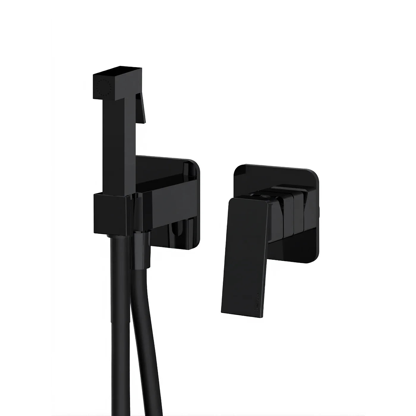 Mitigeur à encastrer avec douchette WC - Treemme PA36 - RWIT 8BD4 CC 30 - Noir opaque (NN)