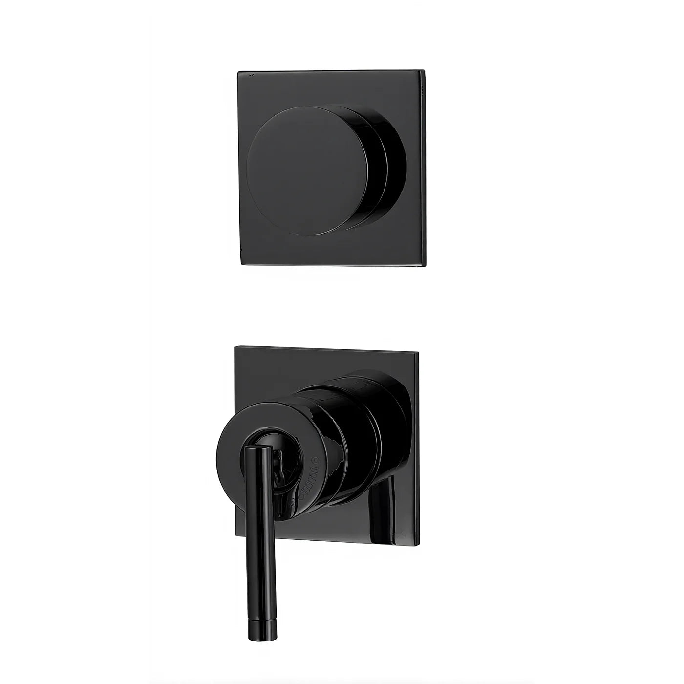 Mitigeur à encastrer avec inverseur à 2 sorties - Treemme Archè - RWIT 02C2 CC 01 - Noir opaque (NN)