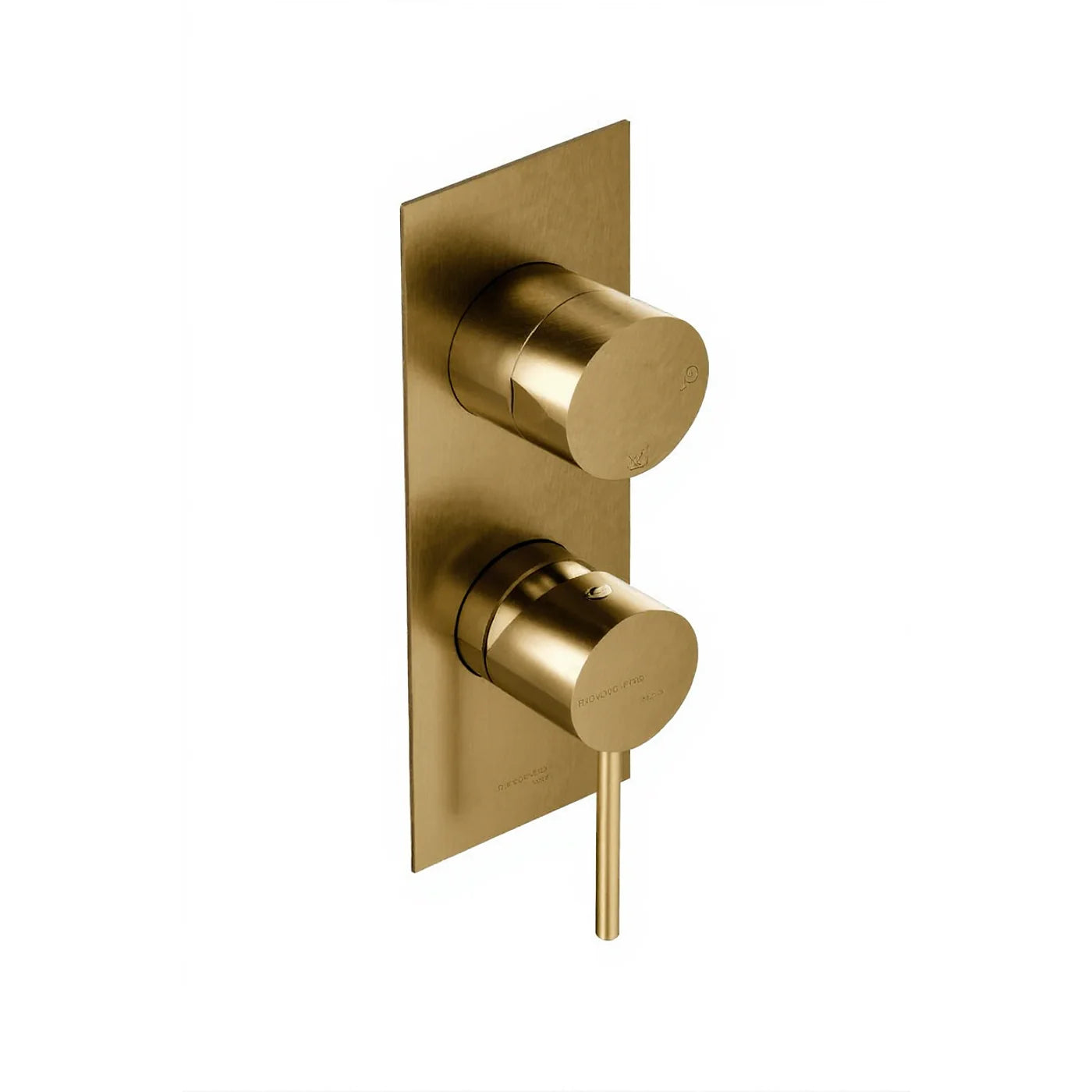 Mitigeur à encastrer avec inverseur à 2 sorties - Treemme 40mm - RWIT 13A2 IS 01 - Yellow Gold-PVD (PVD04)