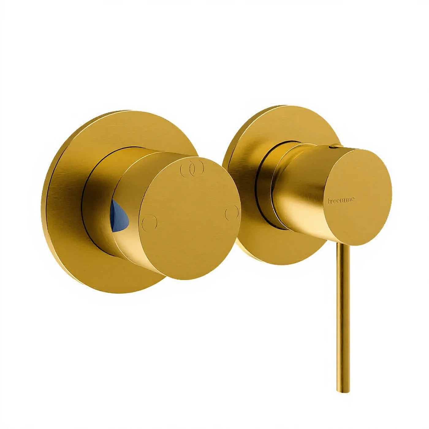 Mitigeur à encastrer avec inverseur à 2 sorties - Treemme 40mm - RWIT 13F2 IS 02 - Yellow Gold-PVD (PVD04)