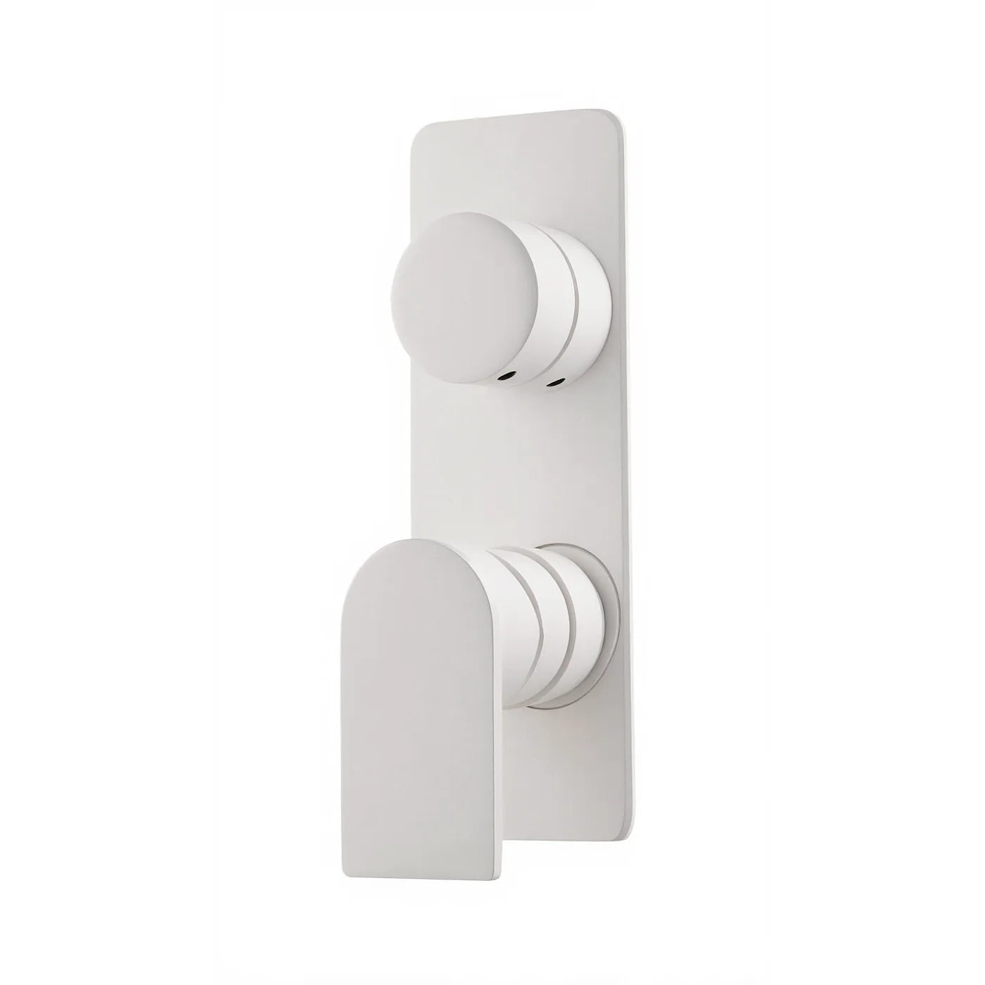 Mitigeur à encastrer avec inverseur à 2 sorties - Treemme Ran - RWIT 22A2 CC 03 - Blanc opaque (BB)