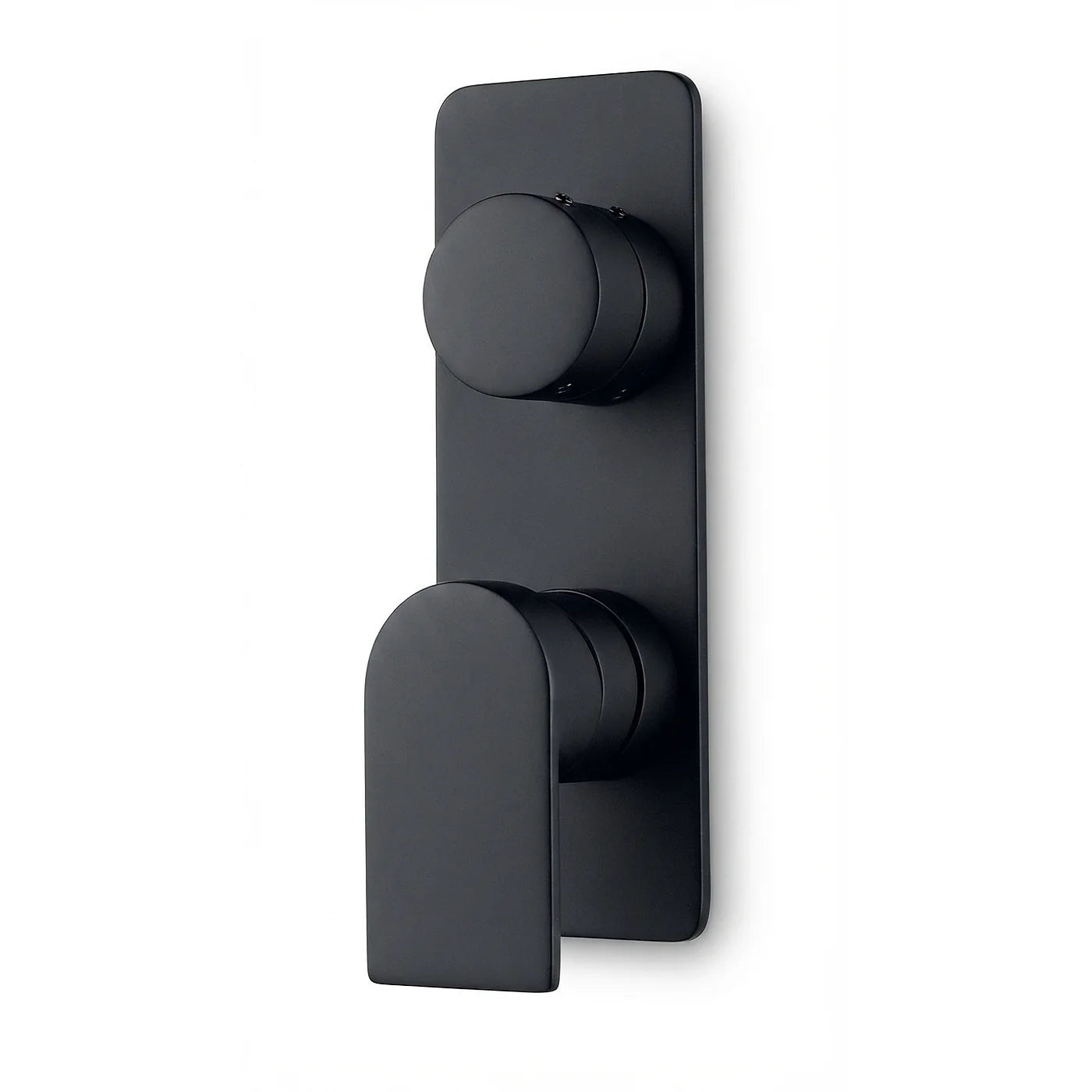 Mitigeur à encastrer avec inverseur à 2 sorties - Treemme Ran - RWIT 22A2 CC 03 - Noir opaque (NN)