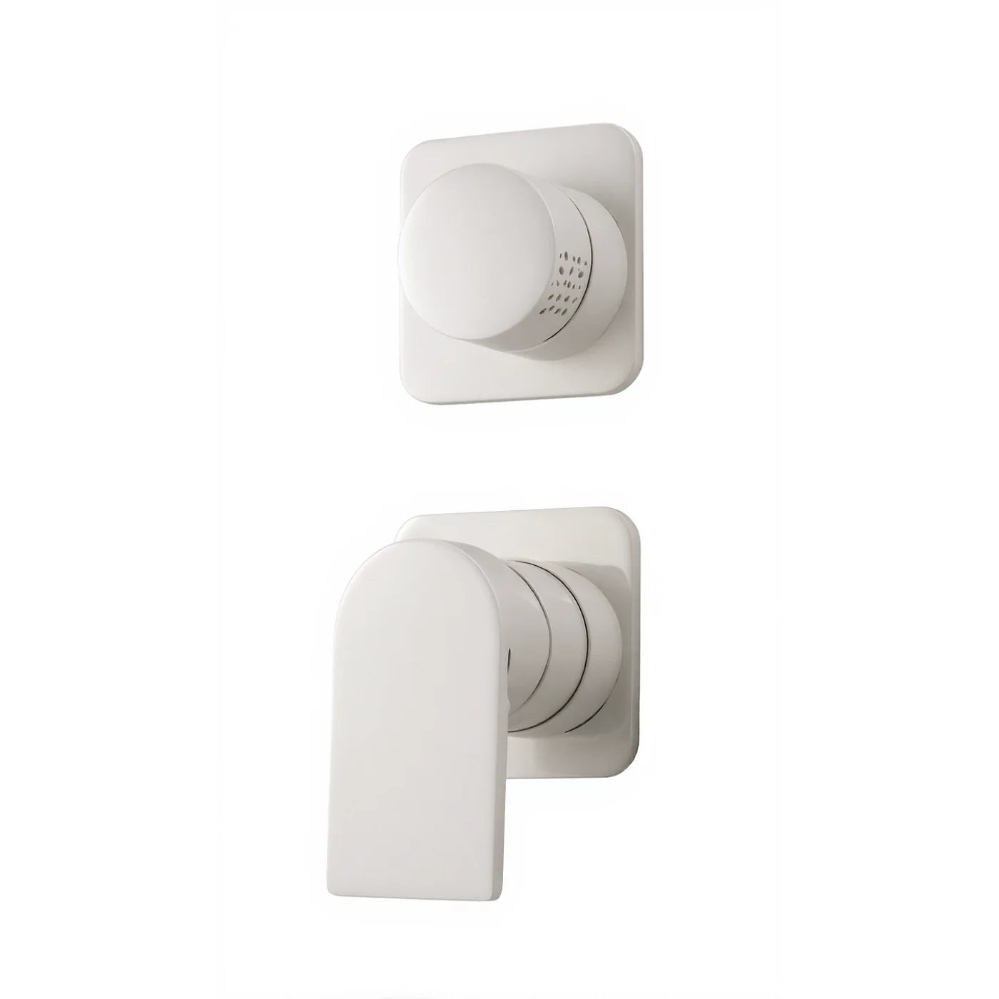 Mitigeur à encastrer avec inverseur à 2 sorties - Treemme Ran - RWIT 22C2 CC 01 - Blanc opaque (BB)
