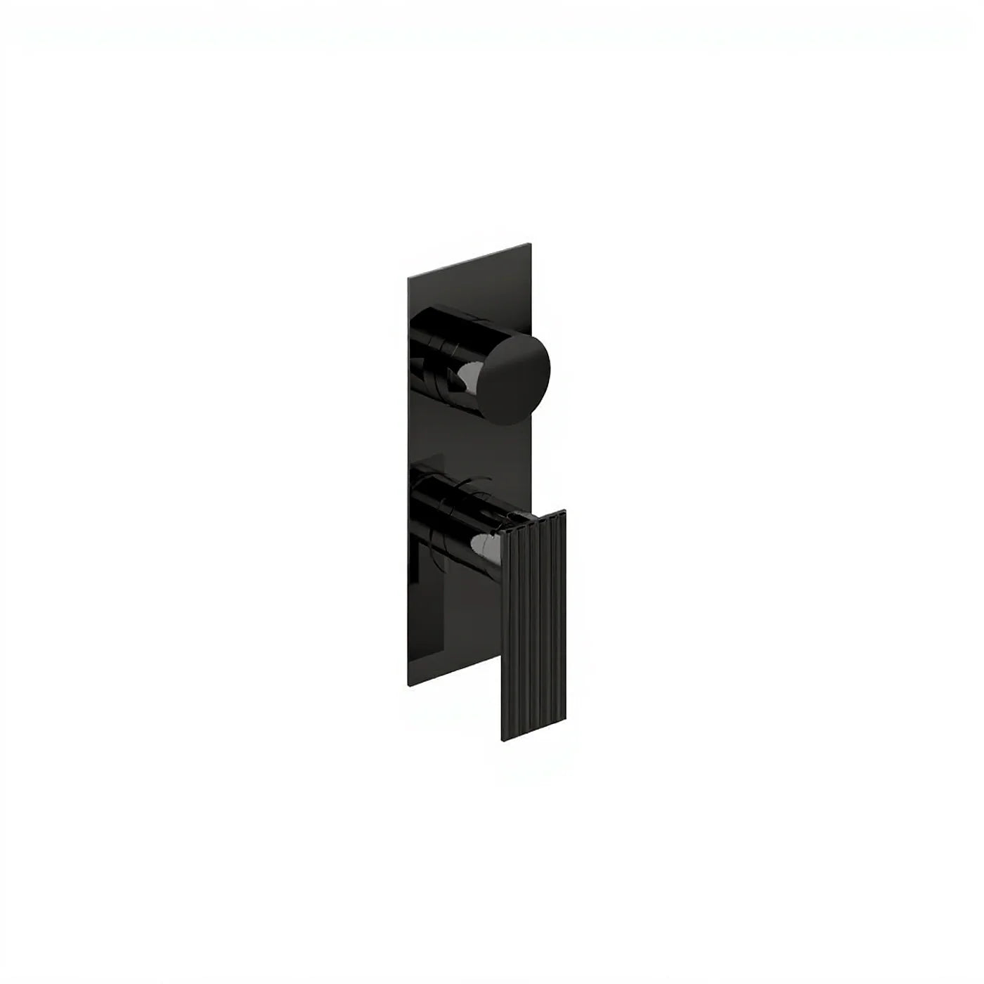 Mitigeur à encastrer avec inverseur à 2 sorties - Treemme Ios - RWIT 2AA2 CC 02 - Noir opaque (NN)