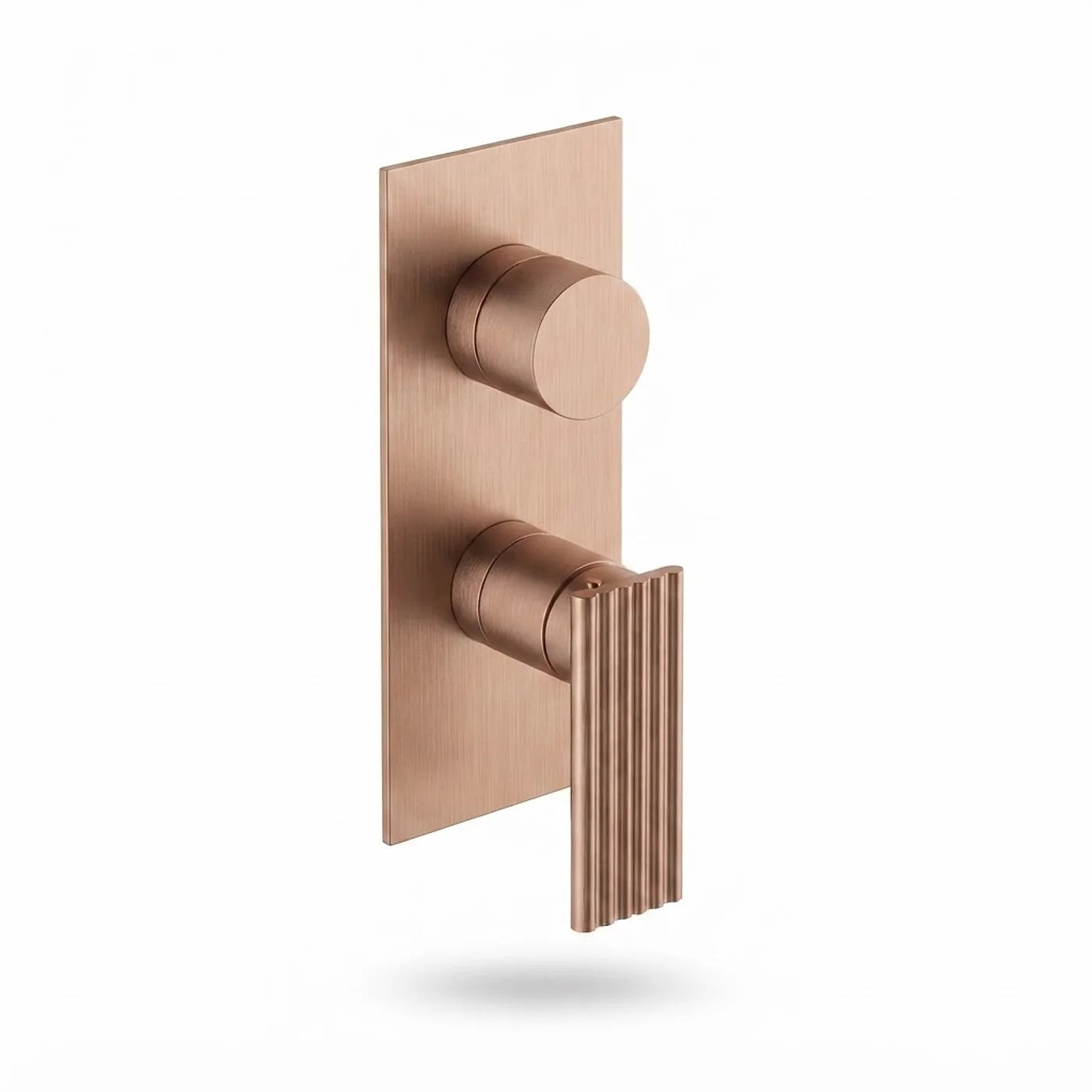 Mitigeur à encastrer avec inverseur à 2 sorties - Treemme Ios - RWIT 2AA2 CC 02 - Or rose brossé (SZ)