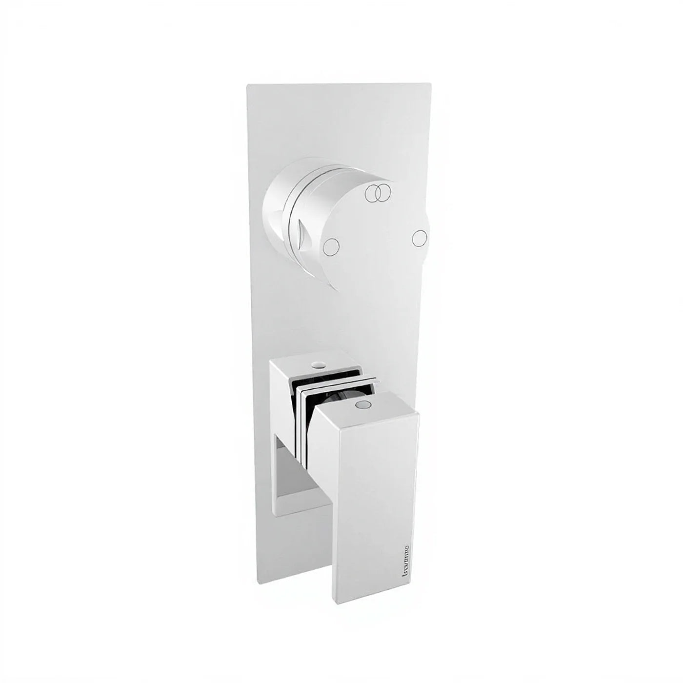 Mitigeur à encastrer avec inverseur à 2 sorties - Treemme Q30 - RWIT 4BA2 CC 01 - Blanc opaque (BB)