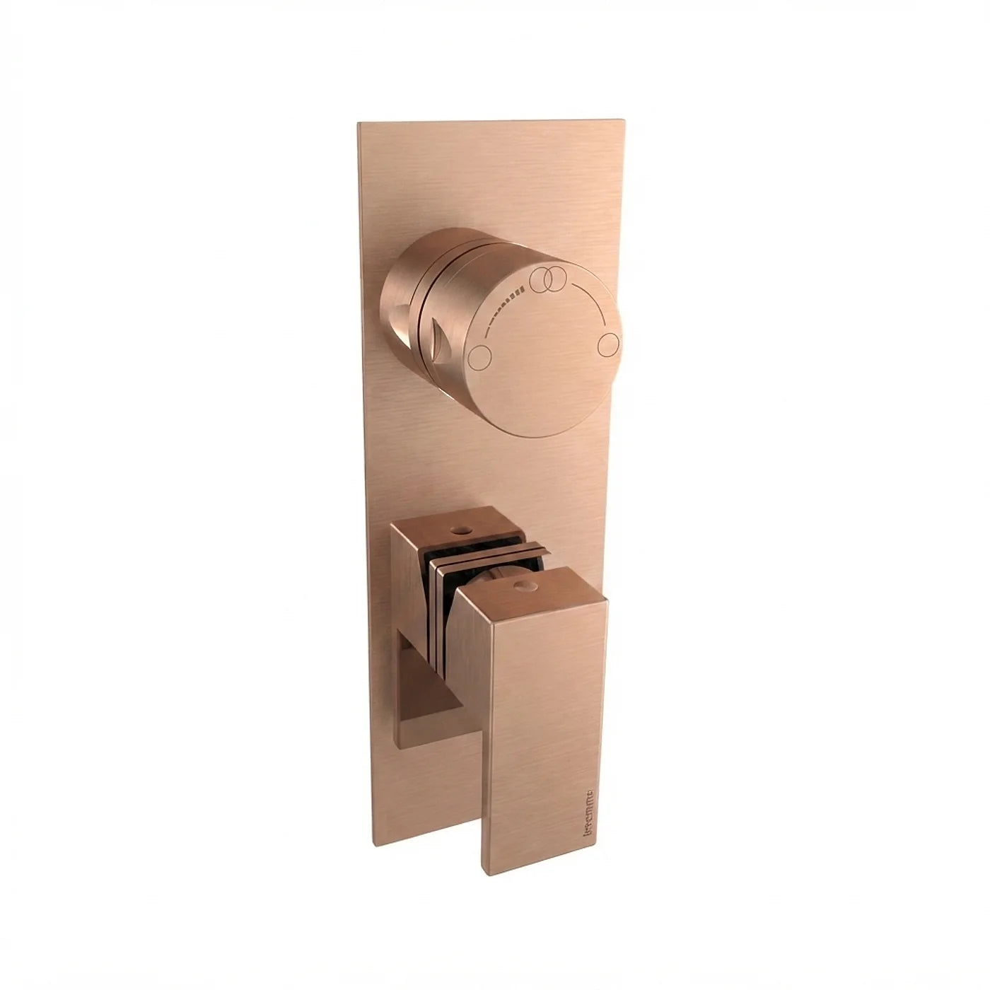 Mitigeur à encastrer avec inverseur à 2 sorties - Treemme Q30 - RWIT 4BA2 CC 01 - Or rose brossé (SZ)