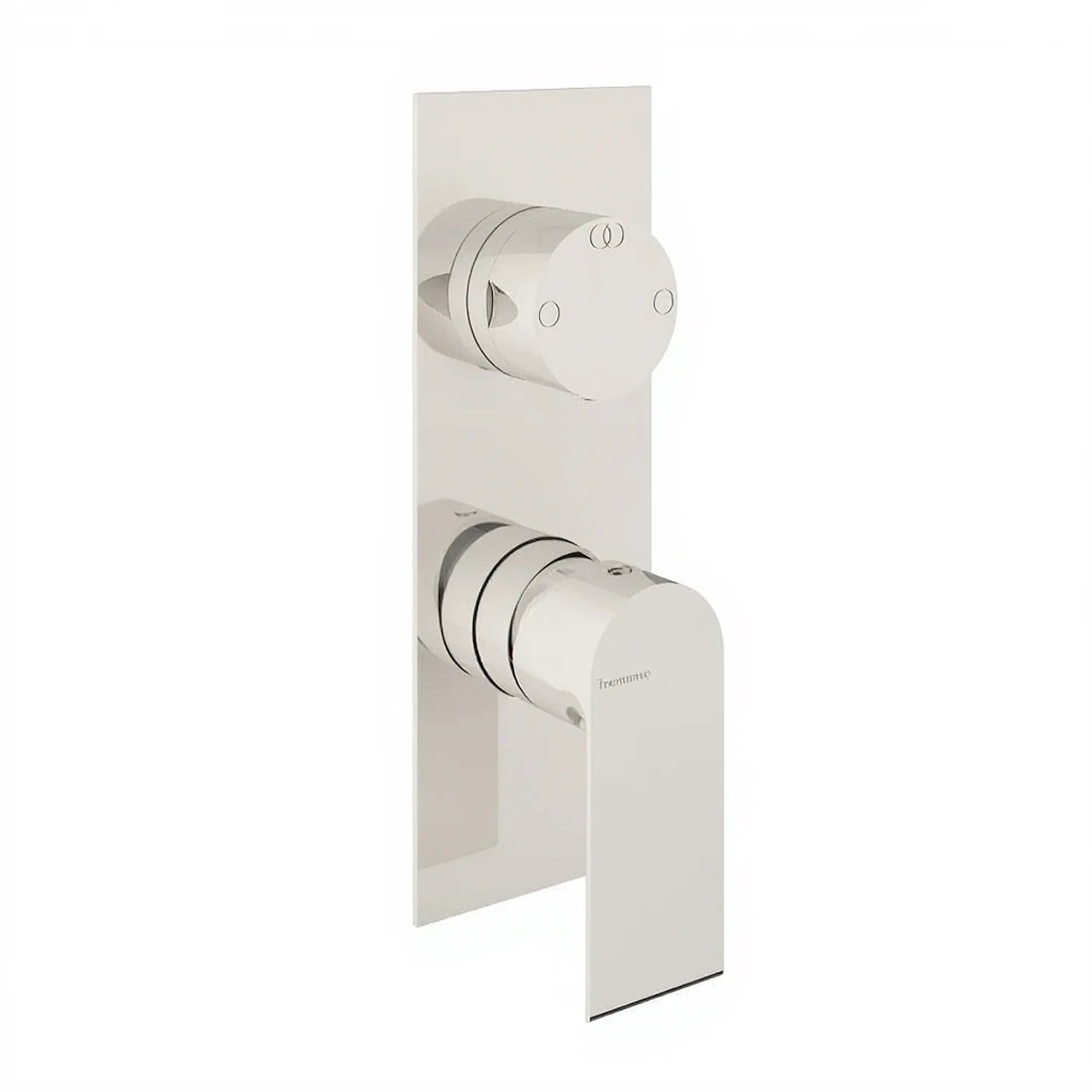 Mitigeur à encastrer avec inverseur à 2 sorties - Treemme Bamboo - RWIT 50A2 CC 01 - Blanc opaque (BB)
