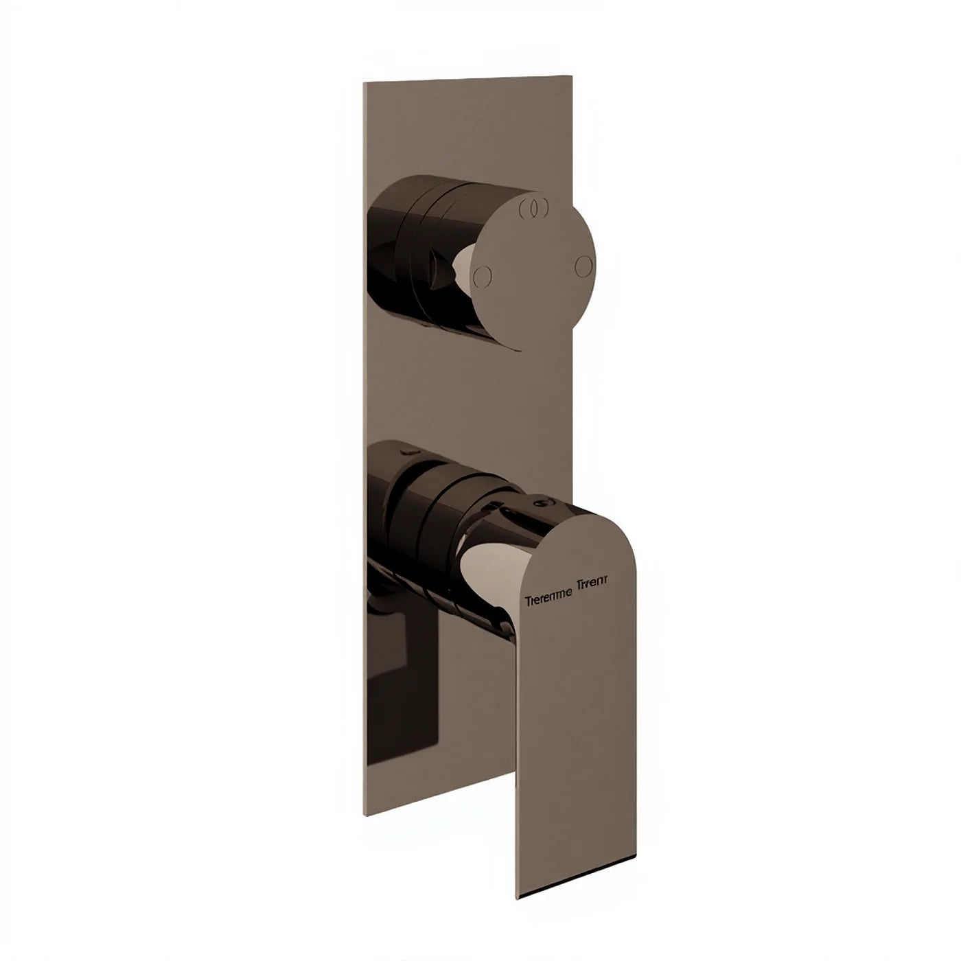 Mitigeur à encastrer avec inverseur à 2 sorties - Treemme Bamboo - RWIT 50A2 CC 01 - Noir chromé poli (HH)