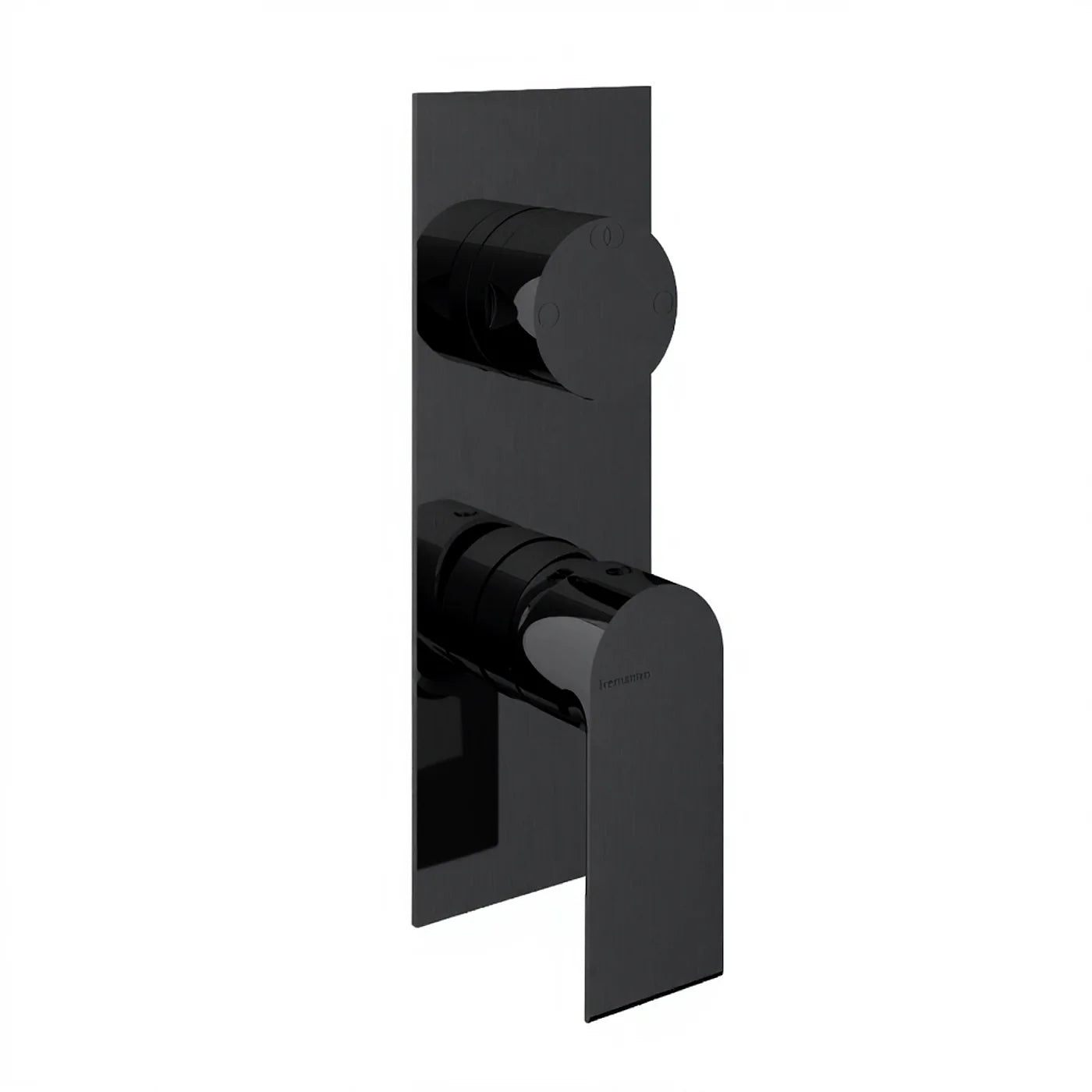 Mitigeur à encastrer avec inverseur à 2 sorties - Treemme Bamboo - RWIT 50A2 CC 01 - Noir opaque (NN)