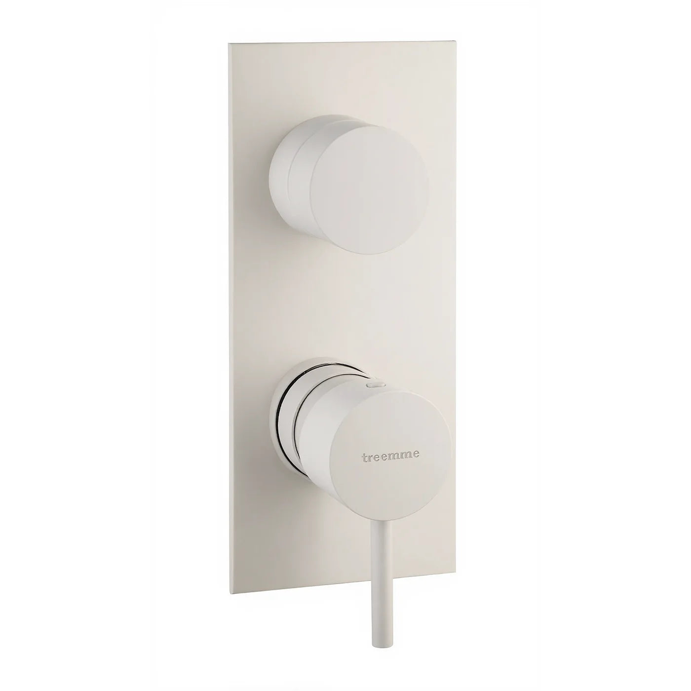 Mitigeur à encastrer avec inverseur à 2 sorties - Treemme X-change mono - RWIT 58A2 CC 01 - Blanc opaque (BB)
