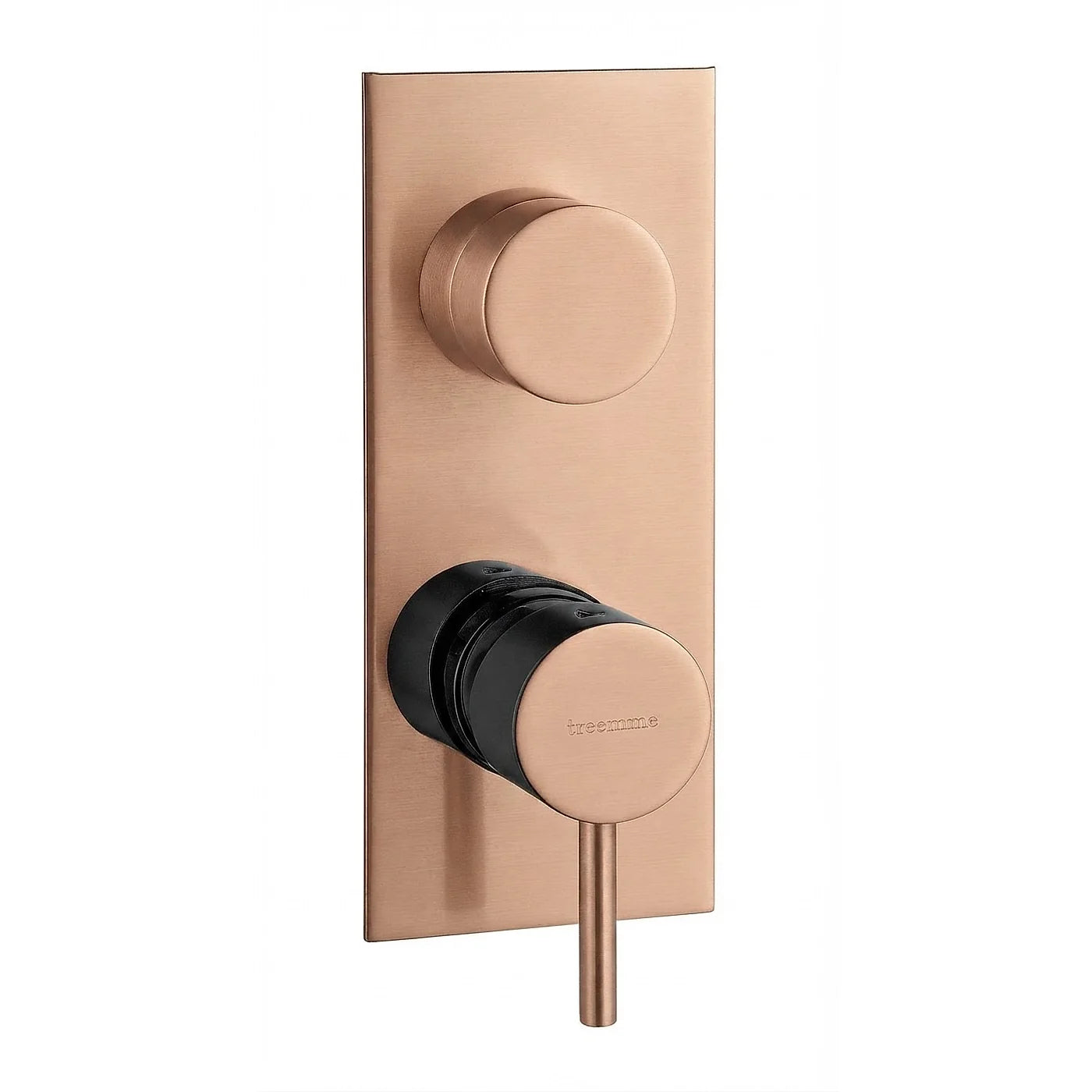 Mitigeur à encastrer avec inverseur à 2 sorties - Treemme X-change mono - RWIT 58A2 CC 01 - Or rose brossé (SZ)