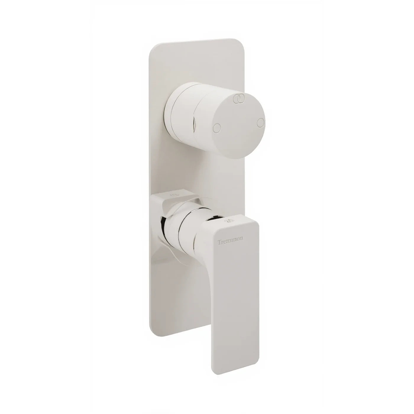 Mitigeur à encastrer avec inverseur à 2 sorties - Treemme Hask - RWIT 6AA2 CC 01 - Blanc opaque (BB)