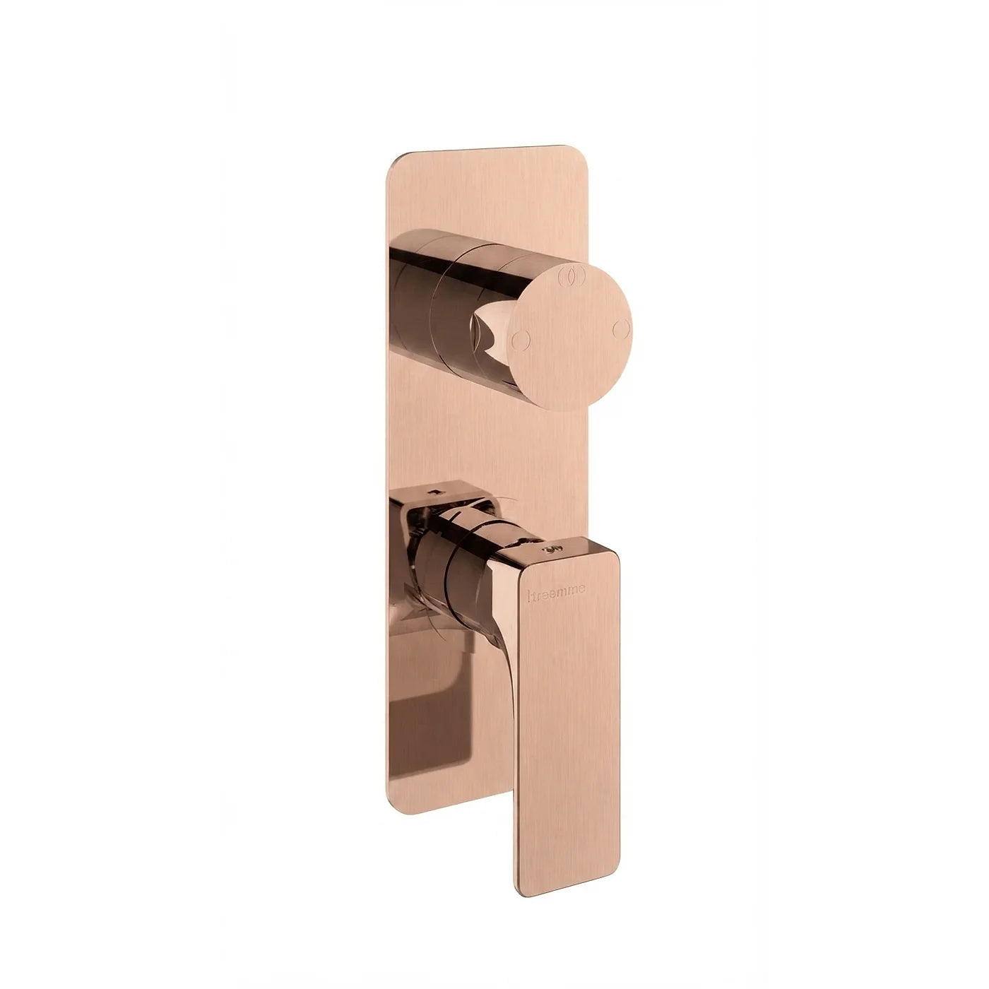 Mitigeur à encastrer avec inverseur à 2 sorties - Treemme Hask - RWIT 6AA2 CC 01 - Or rose brossé (SZ)