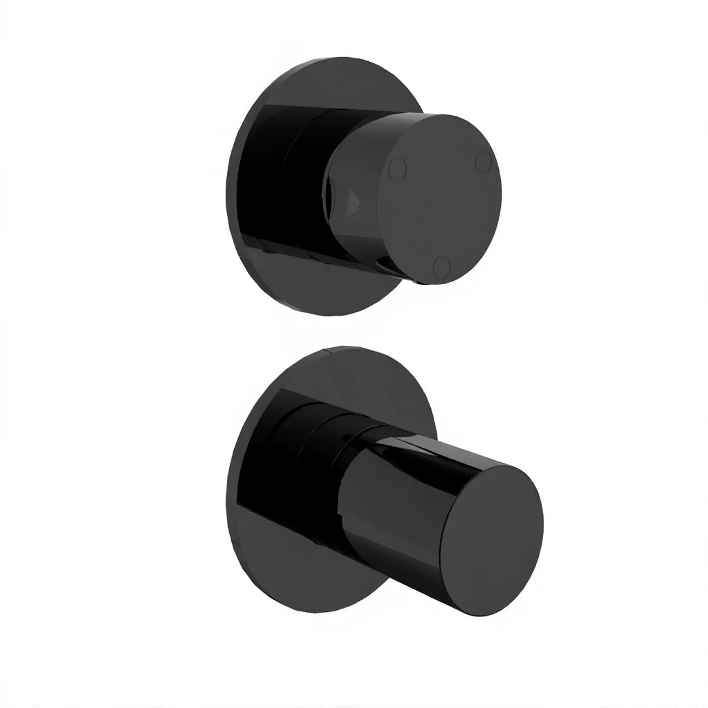Mitigeur à encastrer avec inverseur à 3 sorties - Treemme T30 - RWIT 5BC3 CC 02 - Noir opaque (NN)