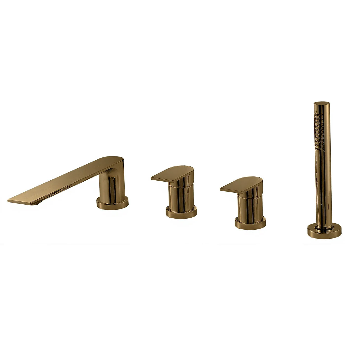 Mitigeur bain/douche 4 trous sur gorge - Treemme Ran - IT 2268 CC RN ZZ - Bronze brossé (US)