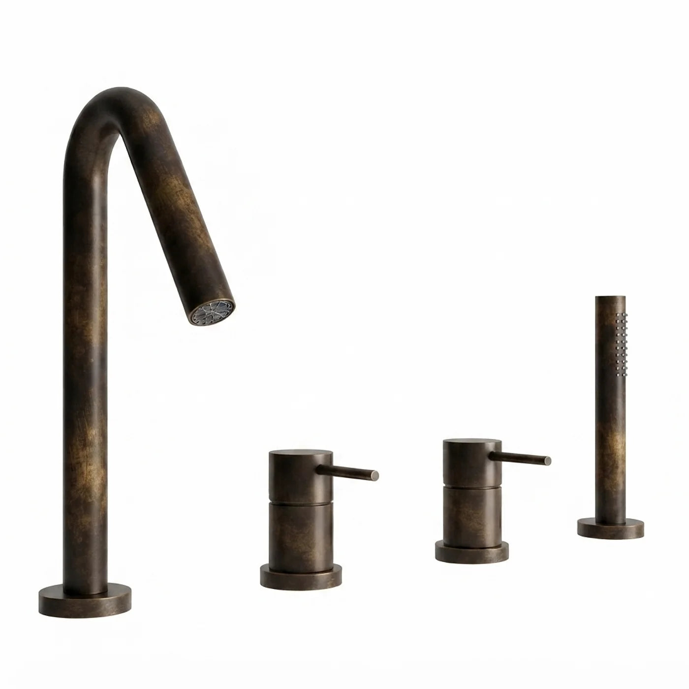 Mitigeur bain/douche 4 trous sur gorge - Treemme Up+ - IT 5768 CC VL ZZ - Oxydé (KK)