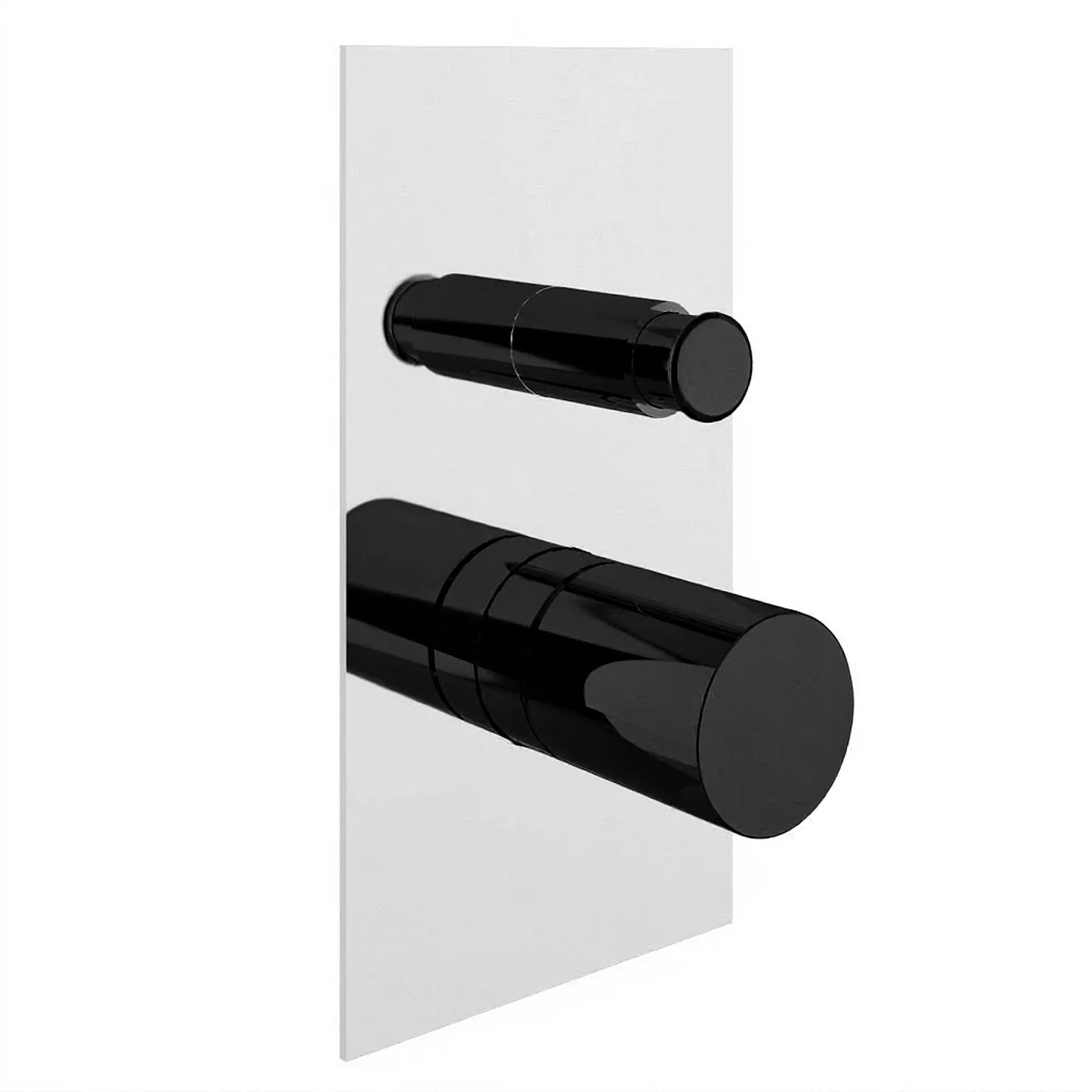 Mitigeur bain/douche à encastrer avec inverseur - Treemme T30 - RWIT 5BB1 CC 01 - Noir chromé brossé (CZ)
