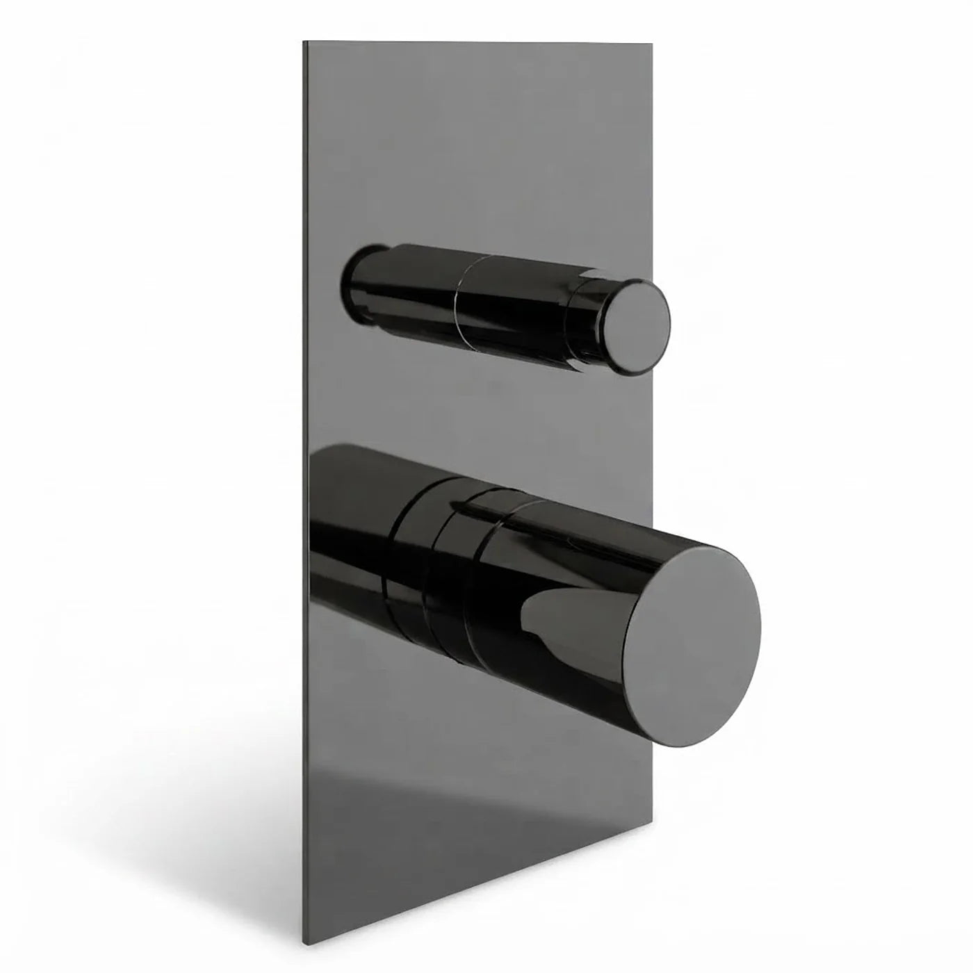 Mitigeur bain/douche à encastrer avec inverseur - Treemme T30 - RWIT 5BB1 CC 01 - Noir chromé poli (HH)