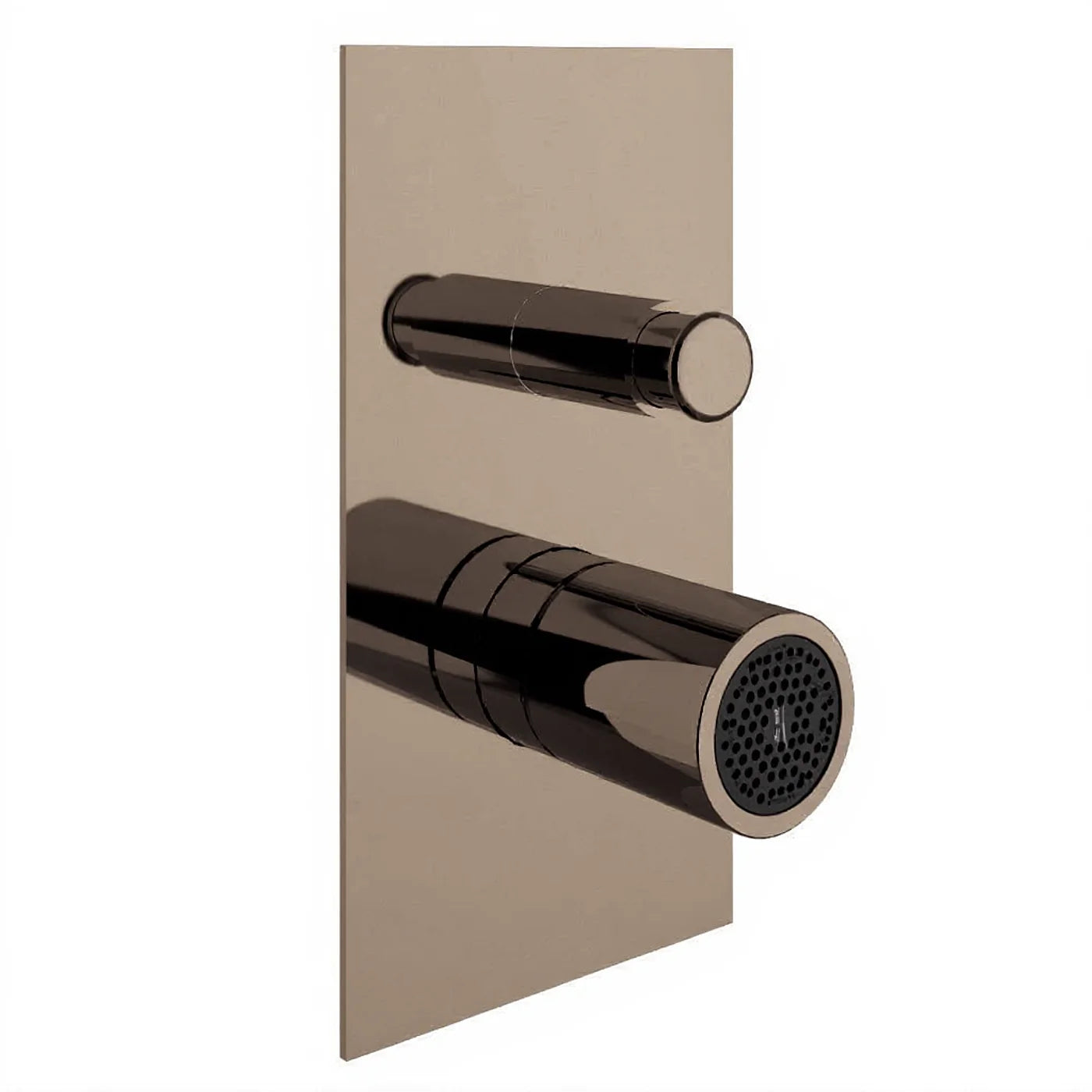 Mitigeur bain/douche à encastrer avec inverseur - Treemme T30 - RWIT 5BB1 CC 01 - Noir chromé poli (HH)