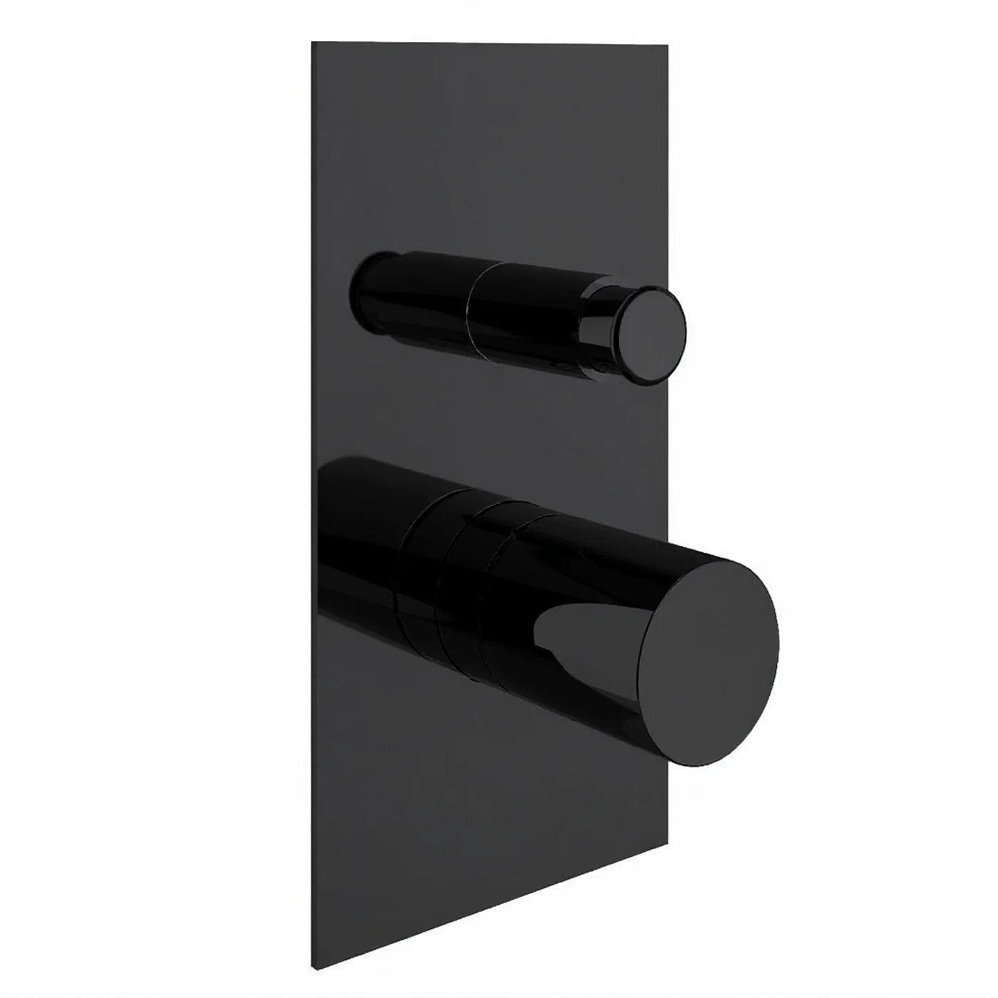 Mitigeur bain/douche à encastrer avec inverseur - Treemme T30 - RWIT 5BB1 CC 01 - Noir opaque (NN)