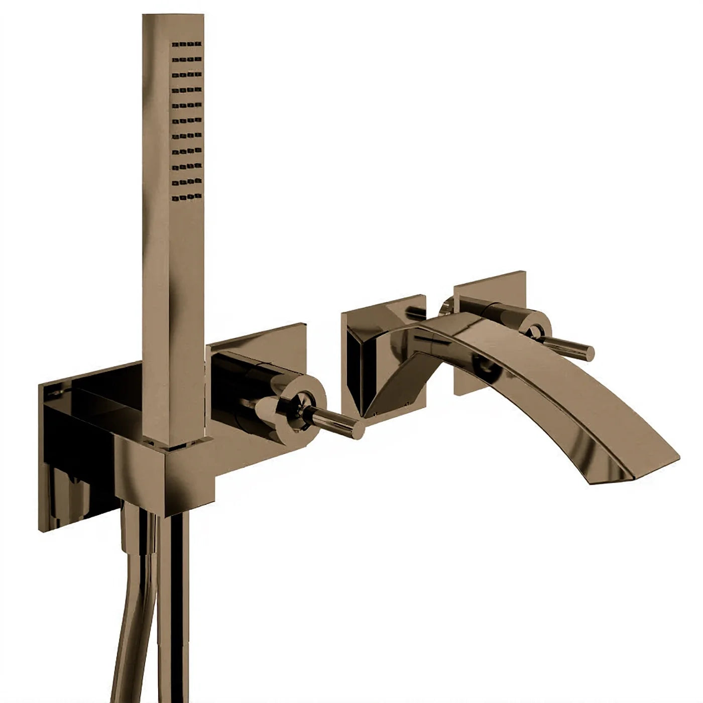 Mitigeur bain/douche à encastrer - Treemme Archè - RWIT 02D8 CC 01 - Noir chromé brossé (CZ)