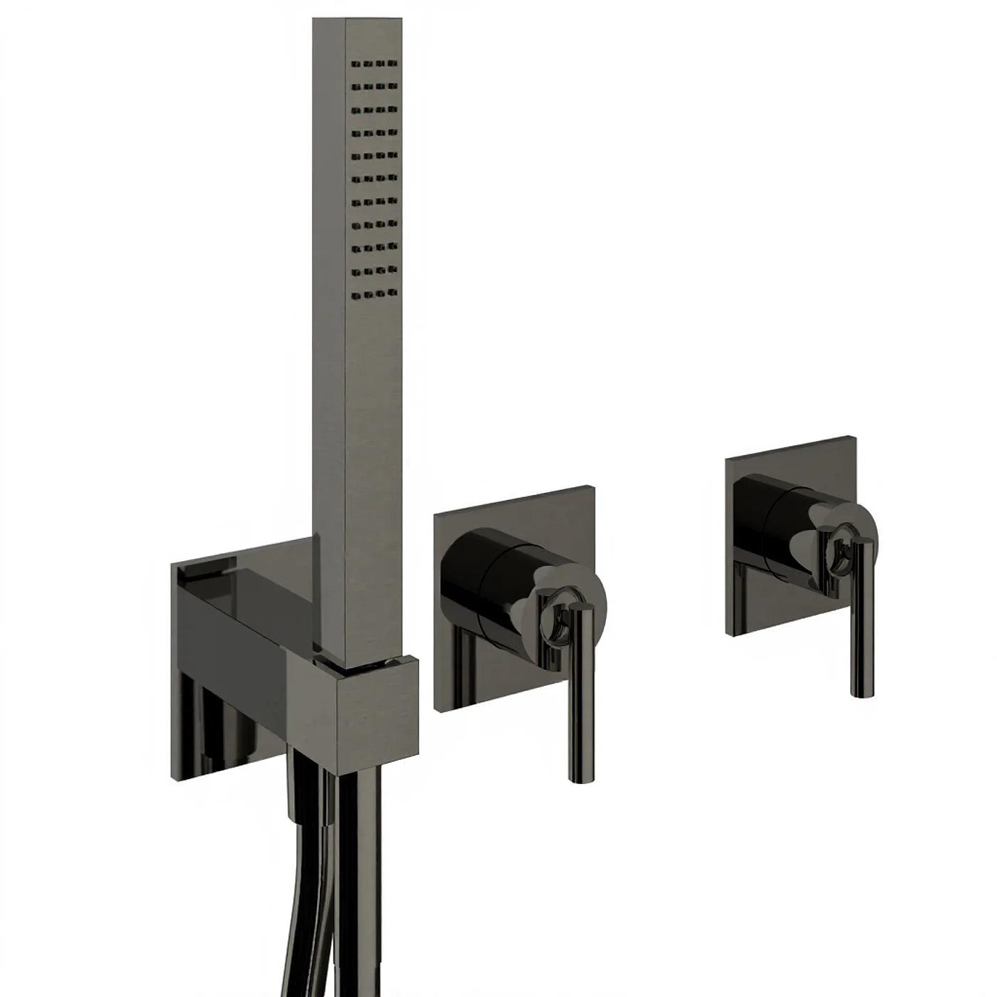 Mitigeur bain/douche à encastrer - Treemme Archè - RWIT 02D9 CC 01 - Noir chromé brossé (CZ)