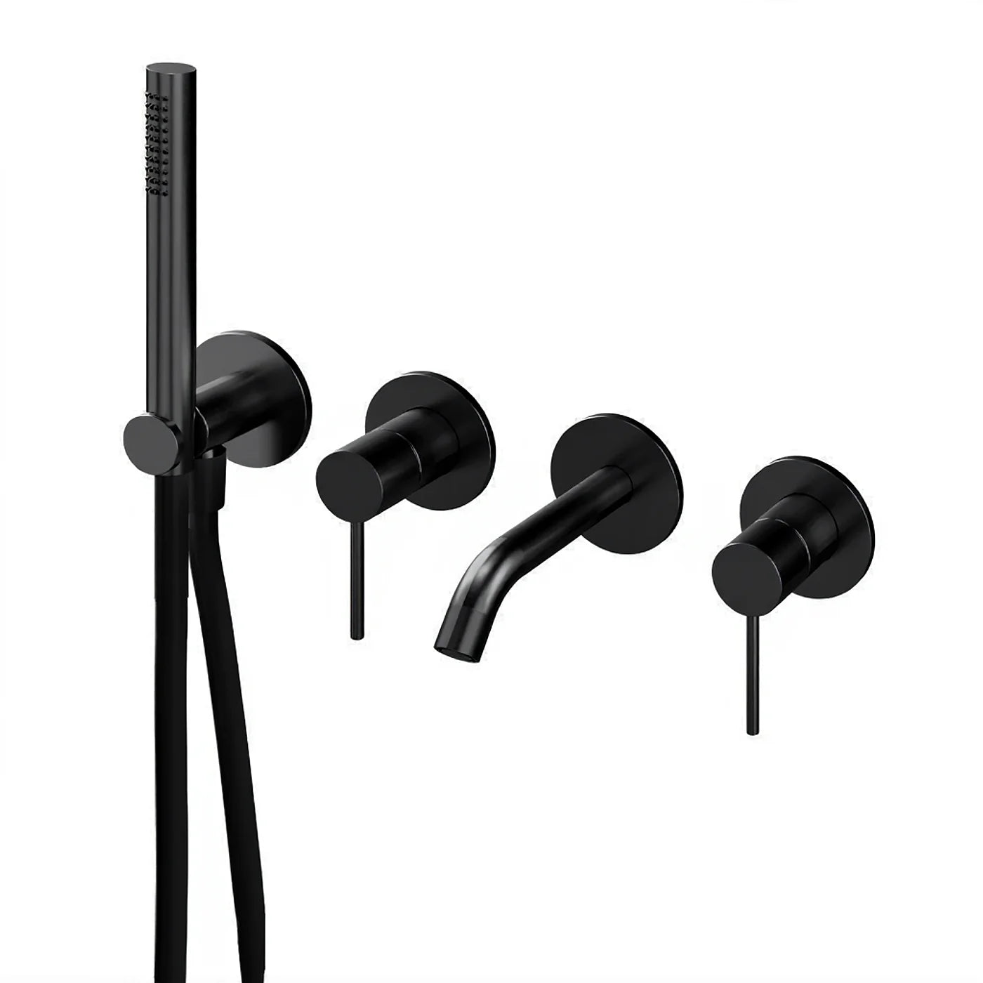 Mitigeur bain/douche à encastrer - Treemme 40mm - RWIT 13D8 IS 04 - Gun Metal-PVD (PVD01)