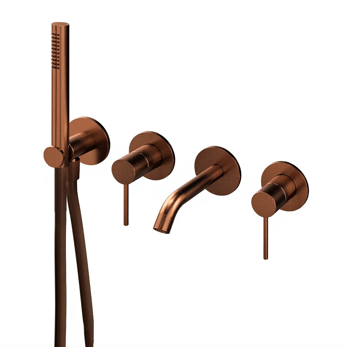 Mitigeur bain/douche à encastrer - Treemme 40mm - RWIT 13D8 IS 04 - Bronze-PVD (PVD03)