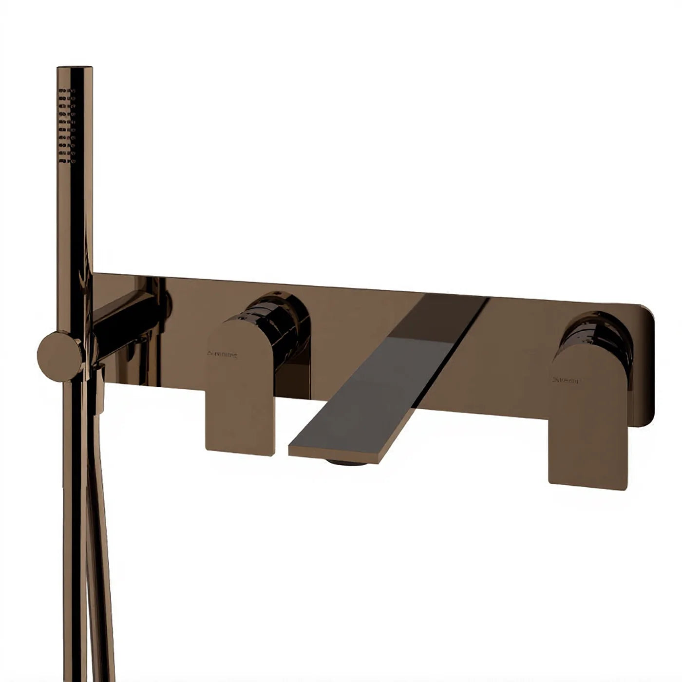 Mitigeur bain/douche à encastrer - Treemme Ran - RWIT 22D7 CC 01 - Noir chromé poli (HH)