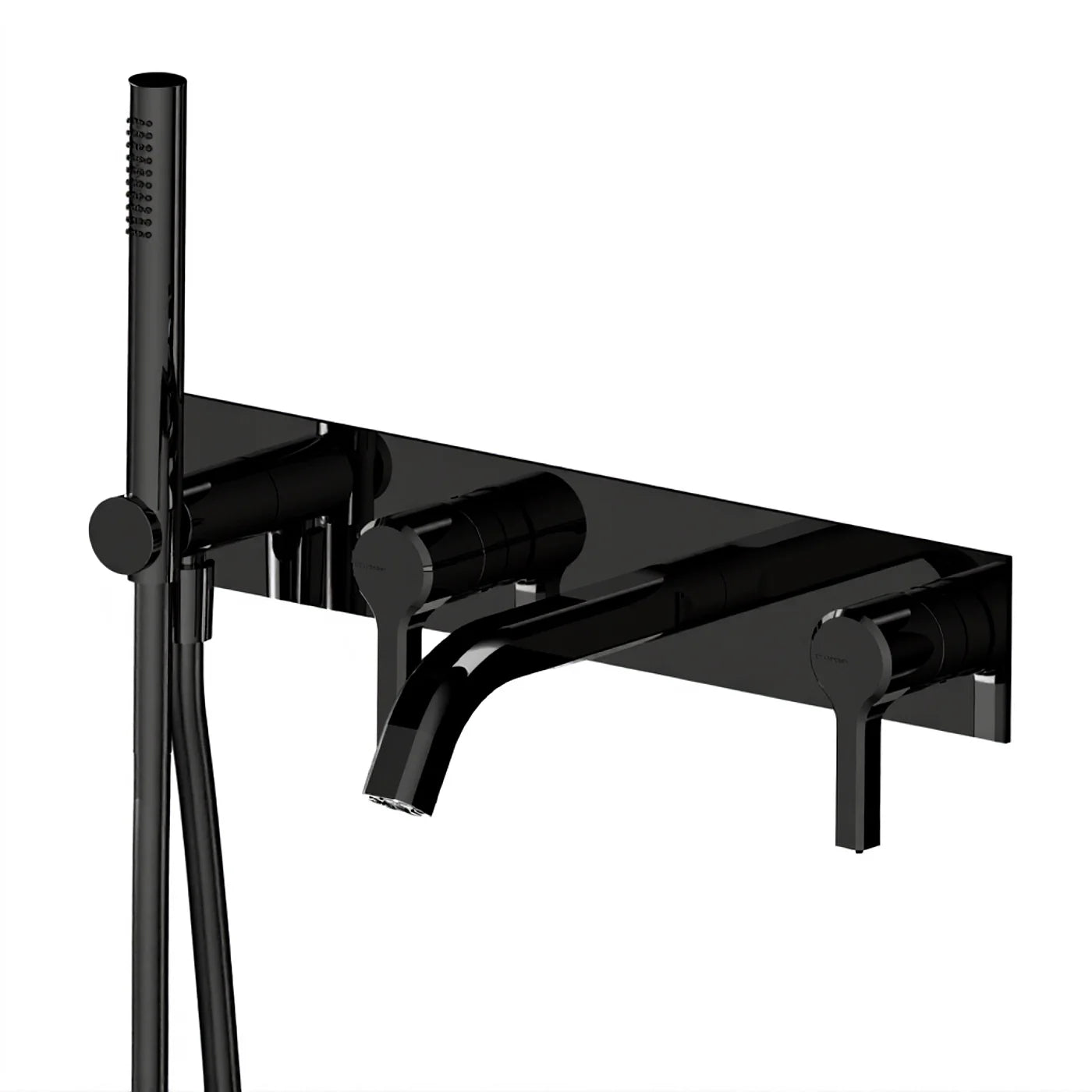 Mitigeur bain/douche à encastrer - Treemme Aurelia - RWIT 2CD7 CC 01 - Noir opaque (NN)