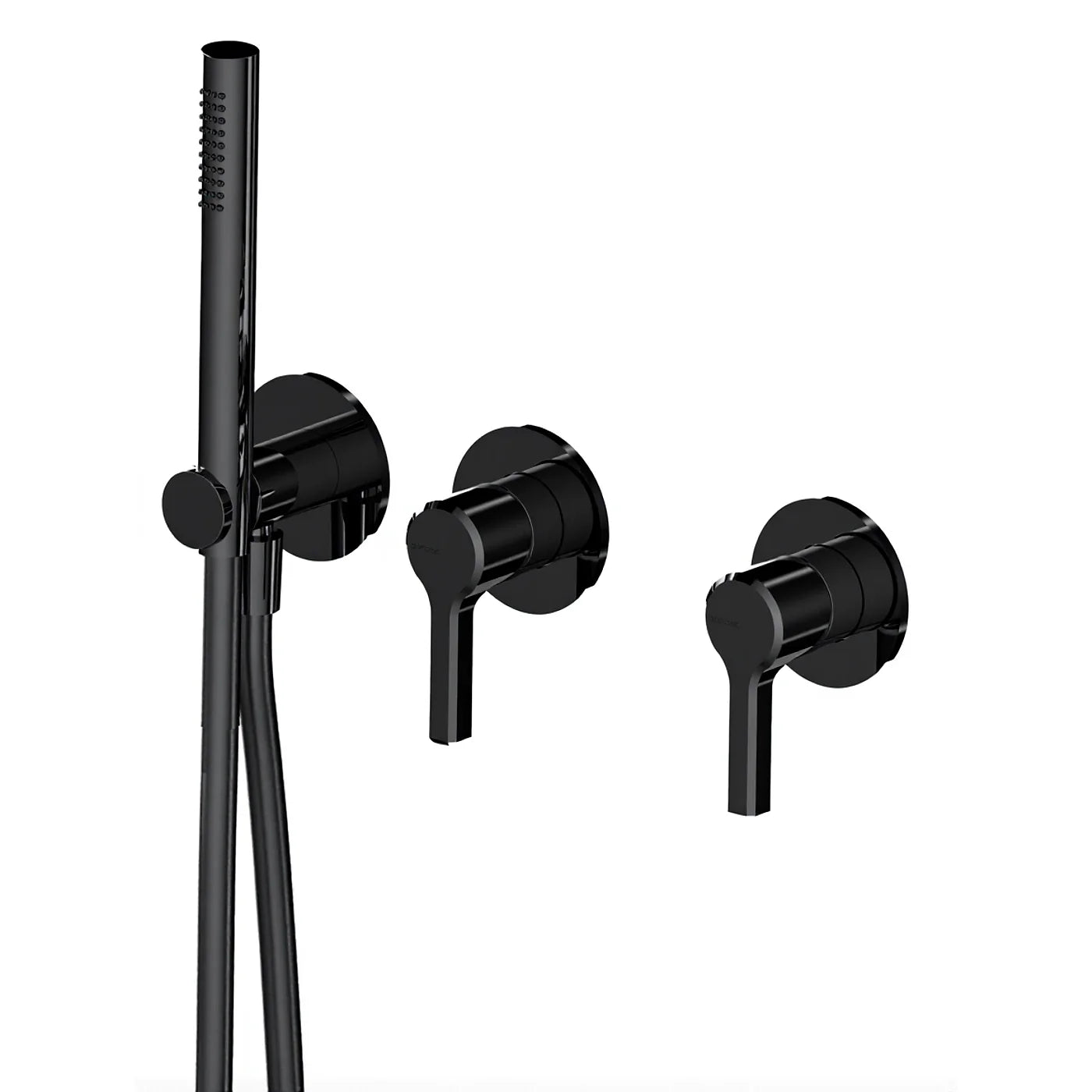 Mitigeur bain/douche à encastrer - Treemme Aurelia - RWIT 2CD9 CC 01 - Noir chromé brossé (CZ)