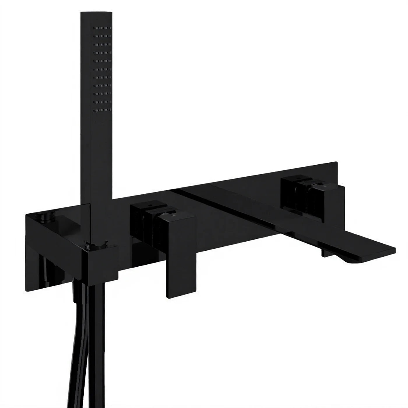 Mitigeur bain/douche à encastrer - Treemme Q30 - RWIT 4BD7 CC 01 - Noir chromé brossé (CZ)