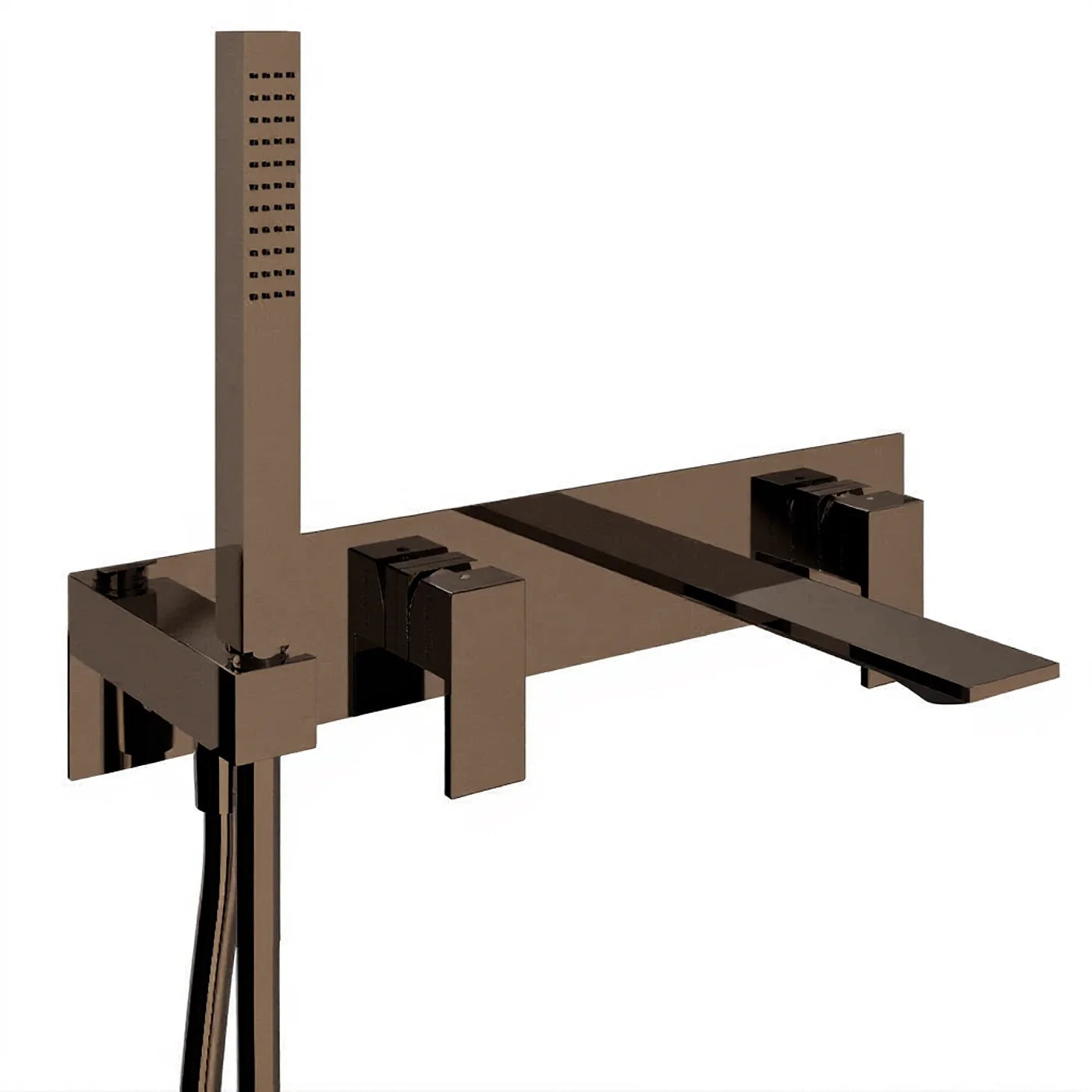 Mitigeur bain/douche à encastrer - Treemme Q30 - RWIT 4BD7 CC 01 - Noir chromé poli (HH)
