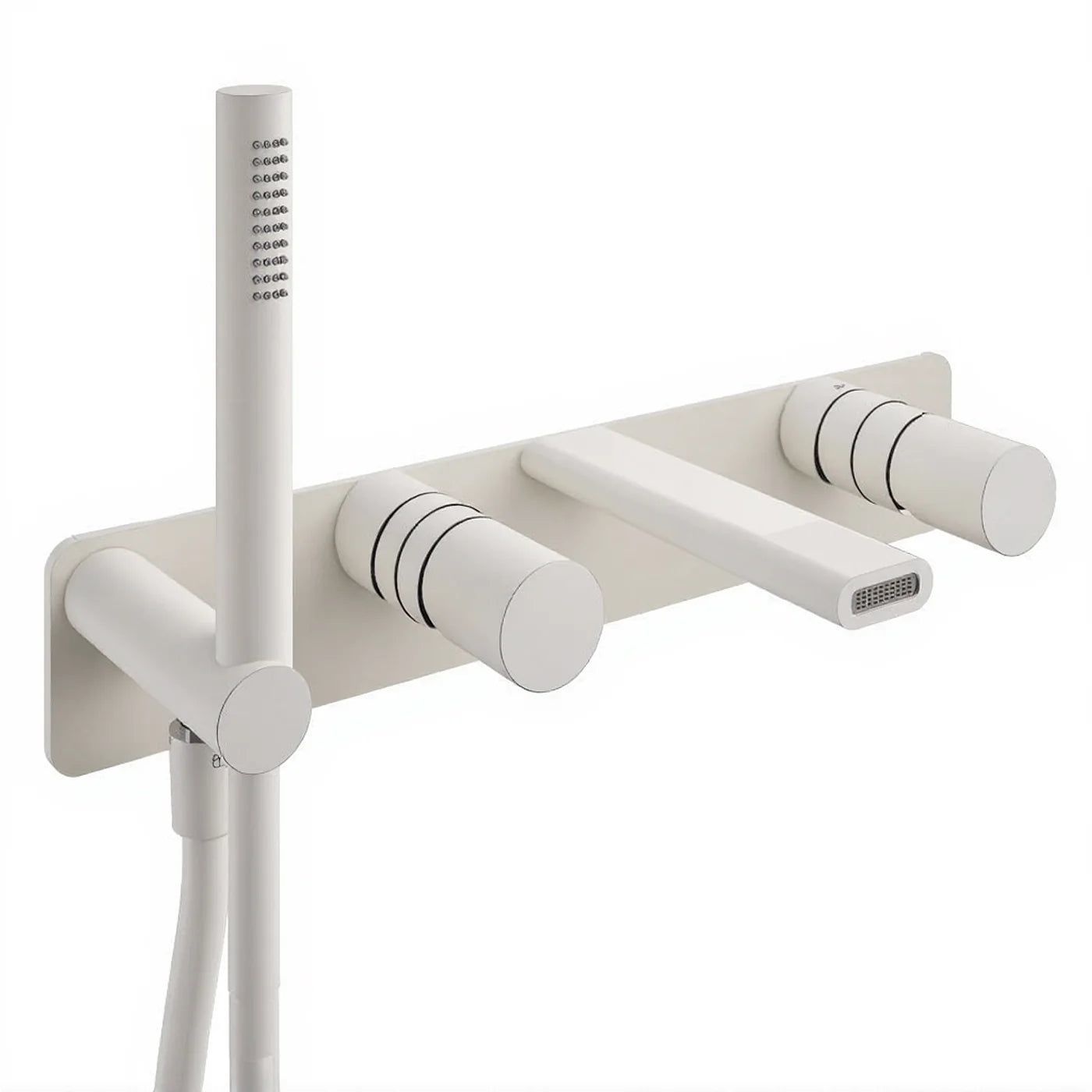 Mitigeur bain/douche à encastrer - Treemme Nanotech - RWIT 54D7 CC 01 - Blanc opaque (BB)