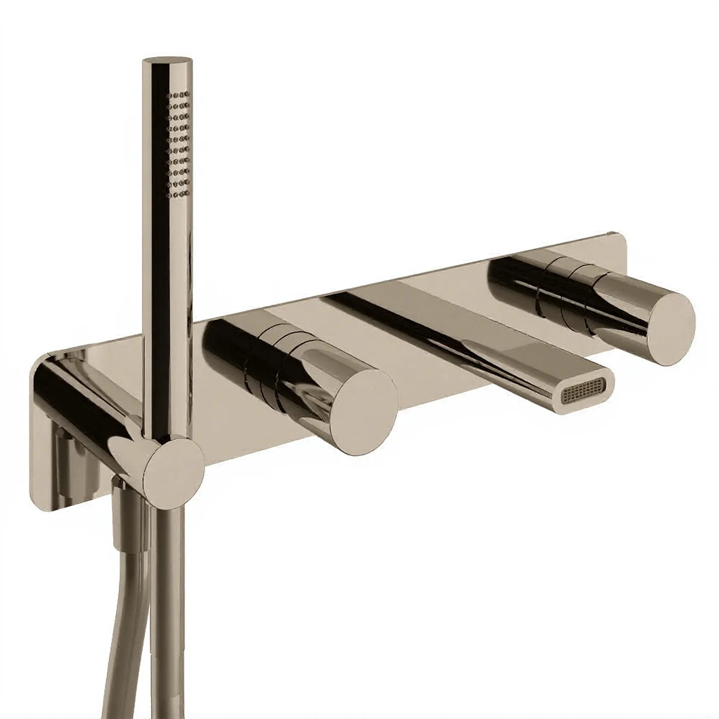 Mitigeur bain/douche à encastrer - Treemme Nanotech - RWIT 54D7 CC 01 - Nickel brossé (NF)