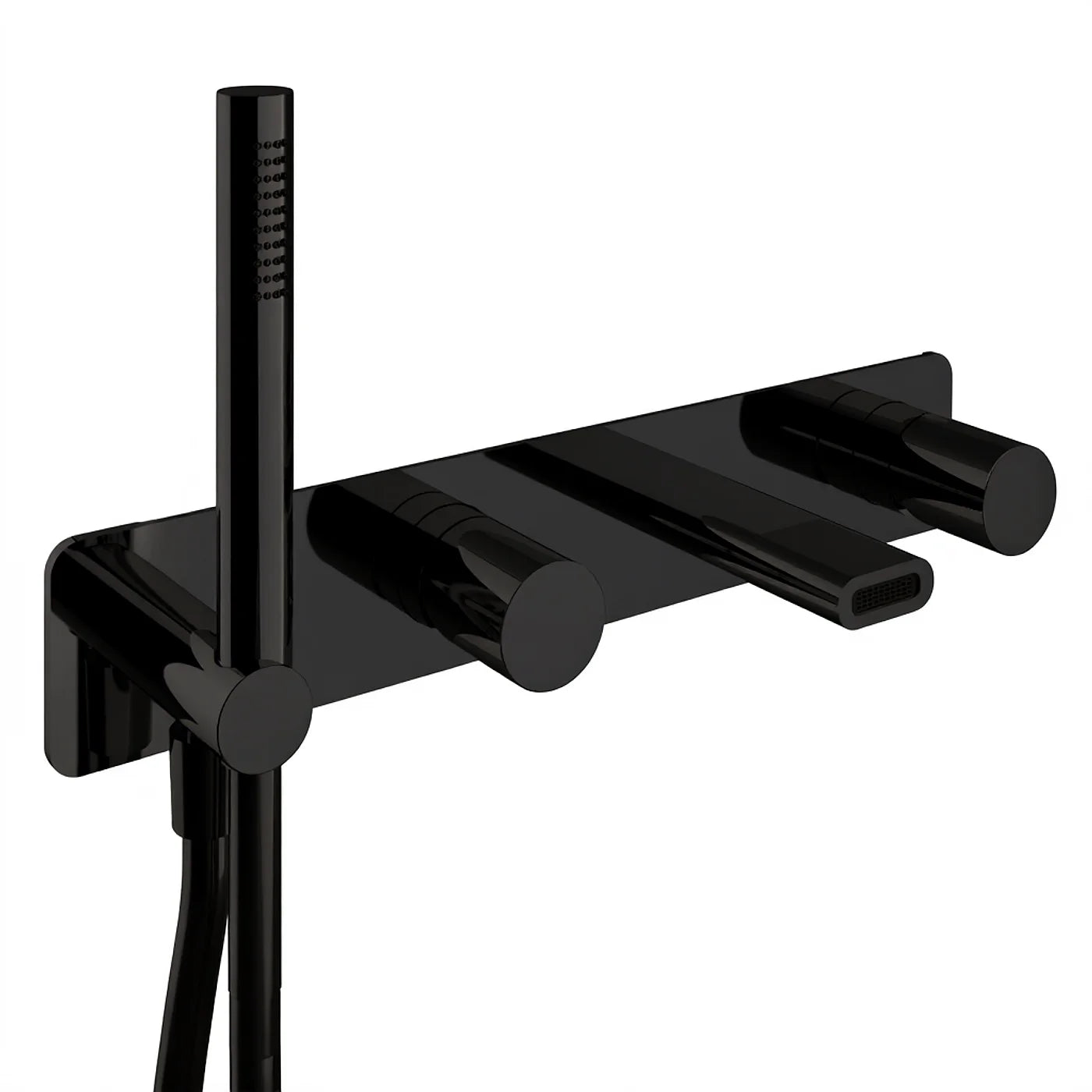 Mitigeur bain/douche à encastrer - Treemme Nanotech - RWIT 54D7 CC 01 - Noir opaque (NN)