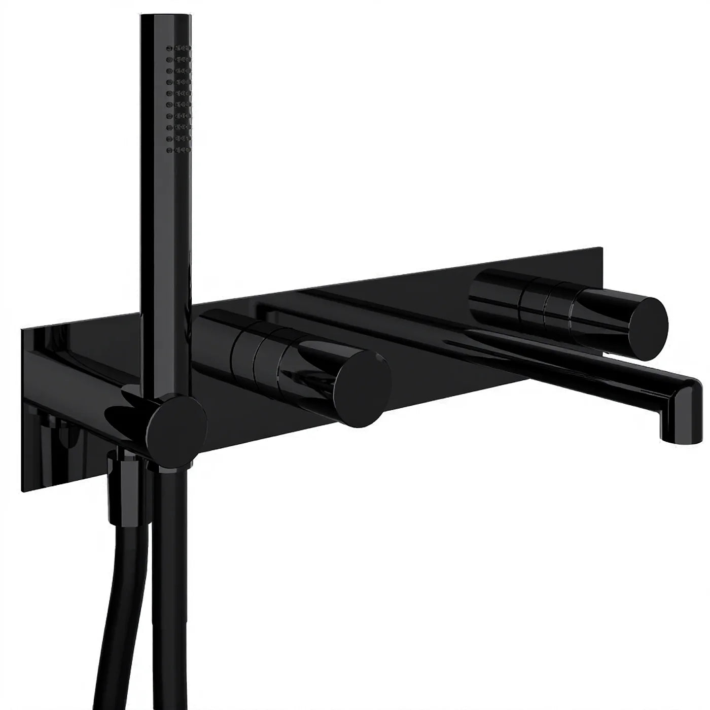 Mitigeur bain/douche à encastrer - Treemme T30 - RWIT 5BD7 CC 01 - Noir opaque (NN)