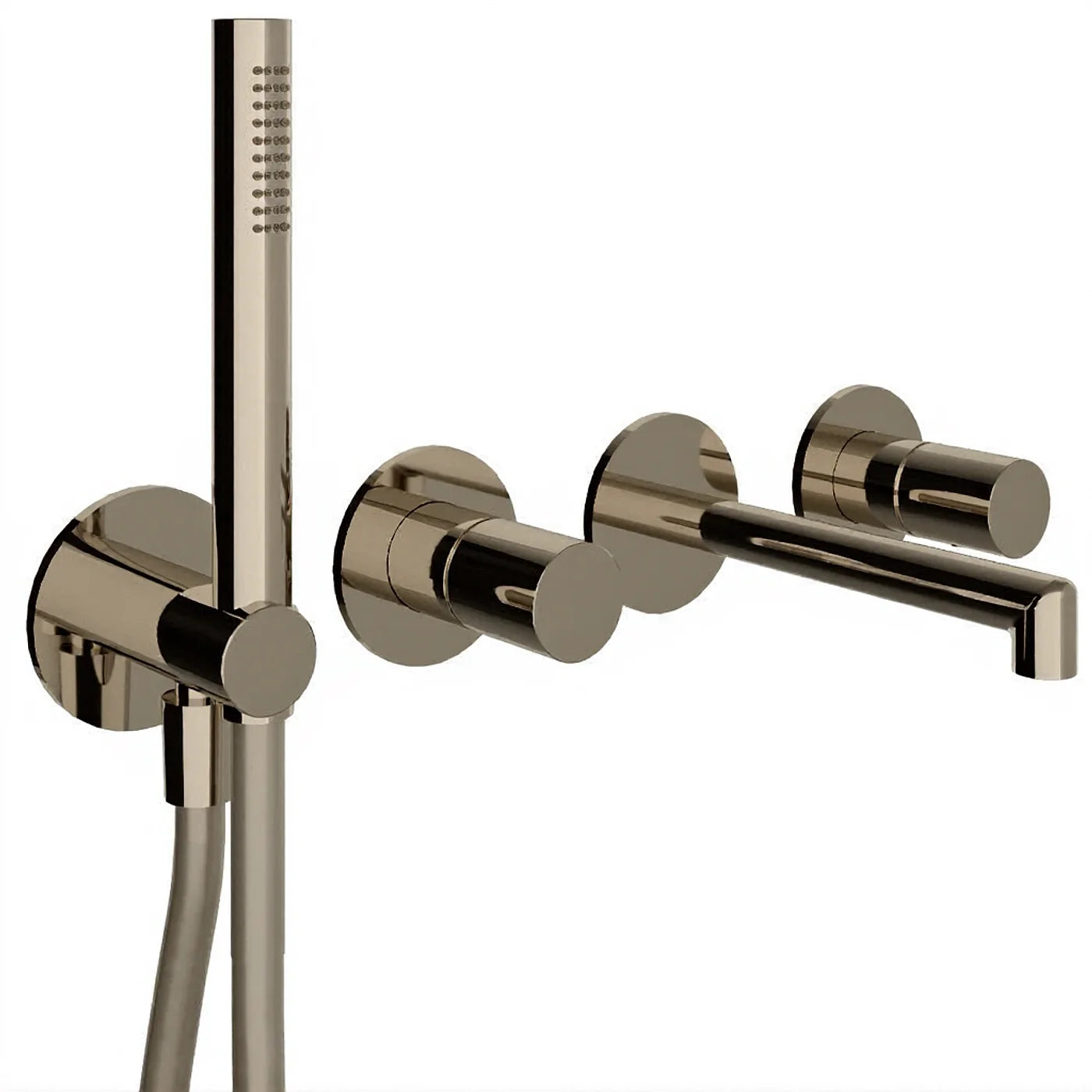 Mitigeur bain/douche à encastrer - Treemme T30 - RWIT 5BD8 CC 01 - Nickel brossé (NF)