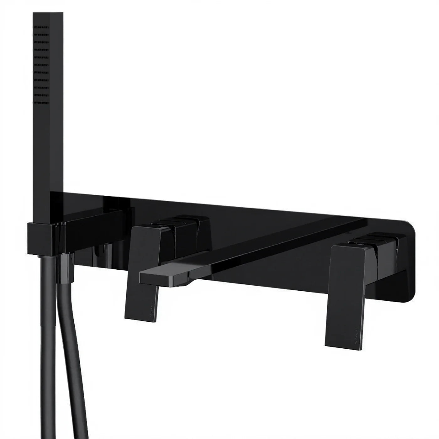 Mitigeur bain/douche à encastrer - Treemme PA36 - RWIT 8BD7 CC 01 - Noir chromé poli (HH)