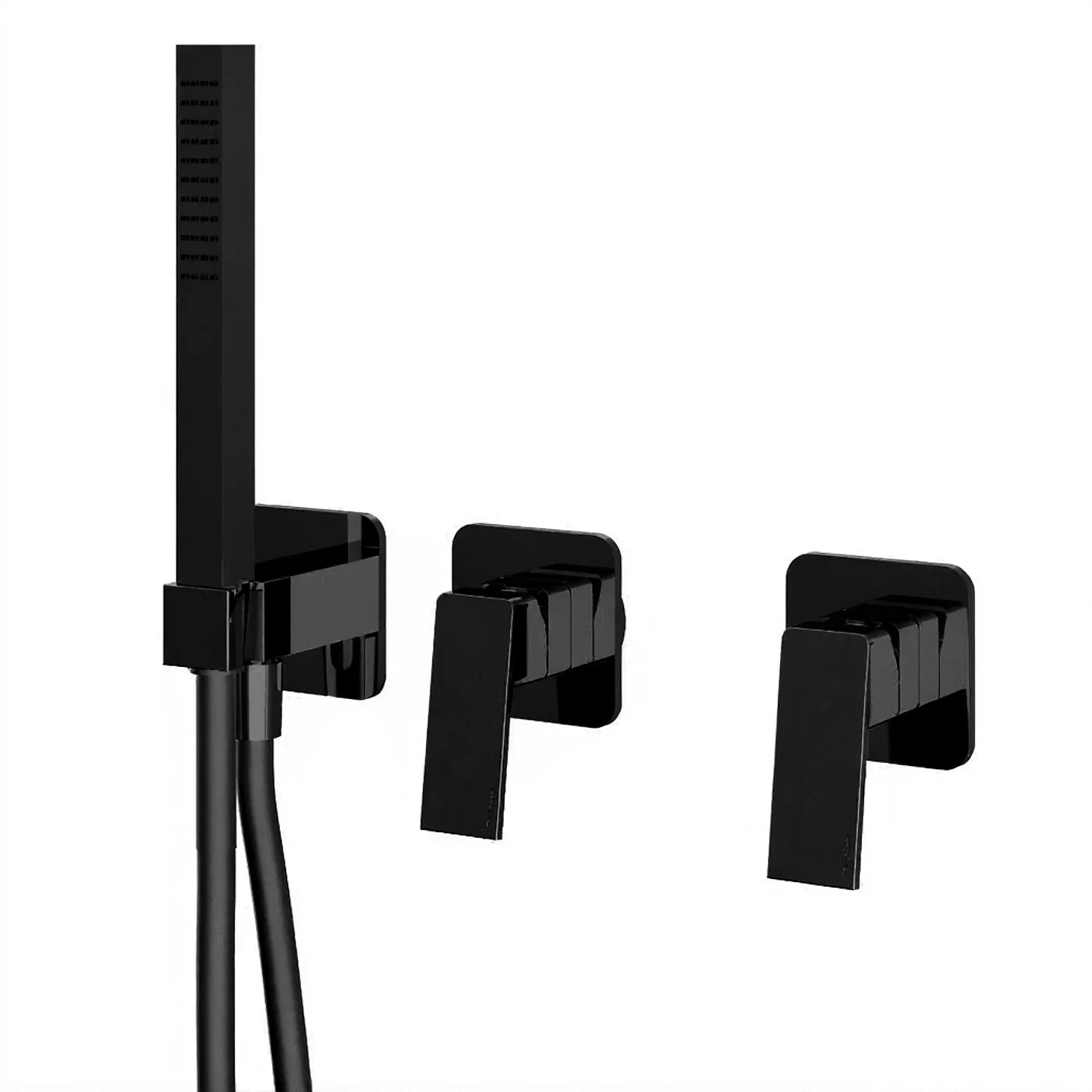 Mitigeur bain/douche à encastrer - Treemme PA36 - RWIT 8BD9 CC 01 - Noir chromé brossé (CZ)