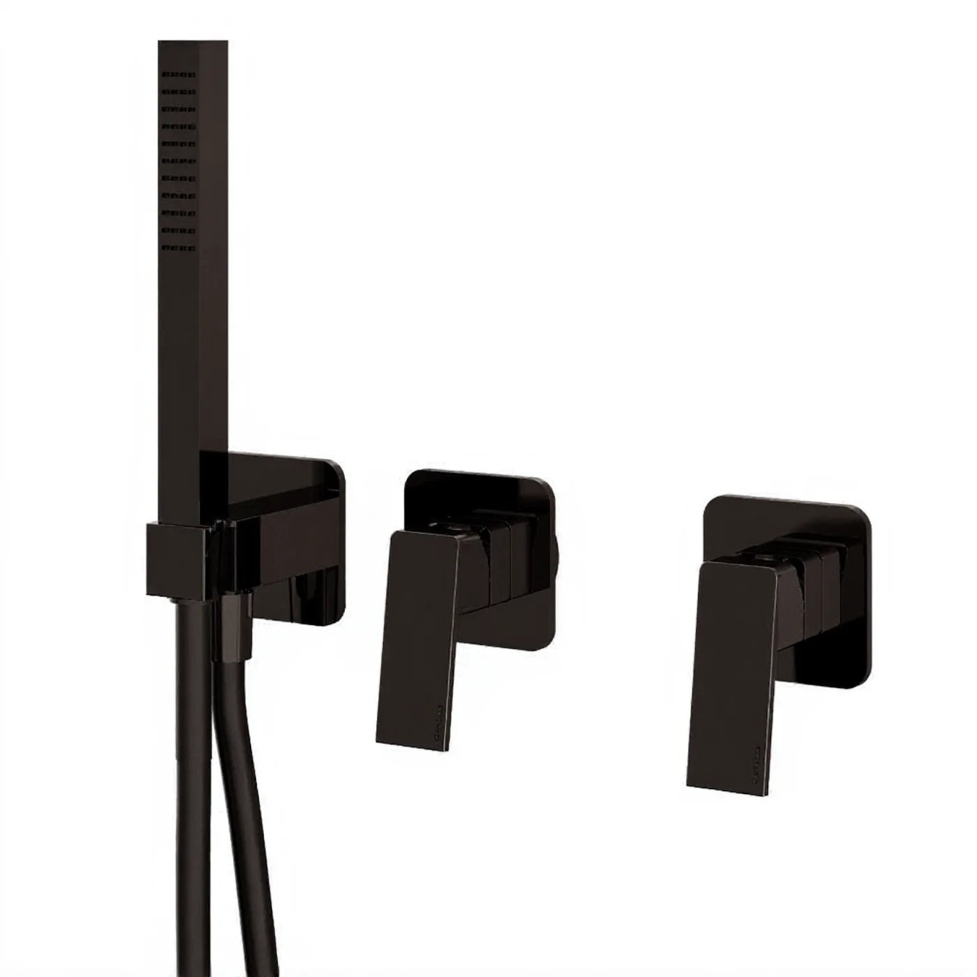 Mitigeur bain/douche à encastrer - Treemme PA36 - RWIT 8BD9 CC 01 - Noir chromé poli (HH)