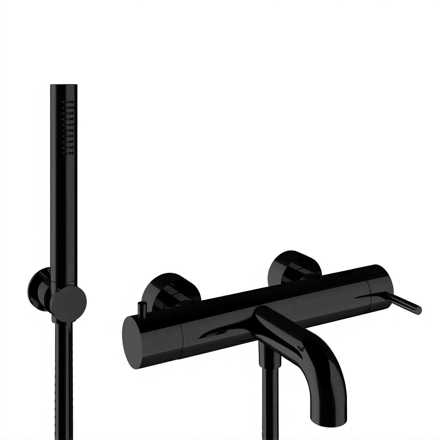Mitigeur bain/douche mural - Treemme Up+ - IT 6B00 CC VL ZZ - Noir chromé poli (HH)